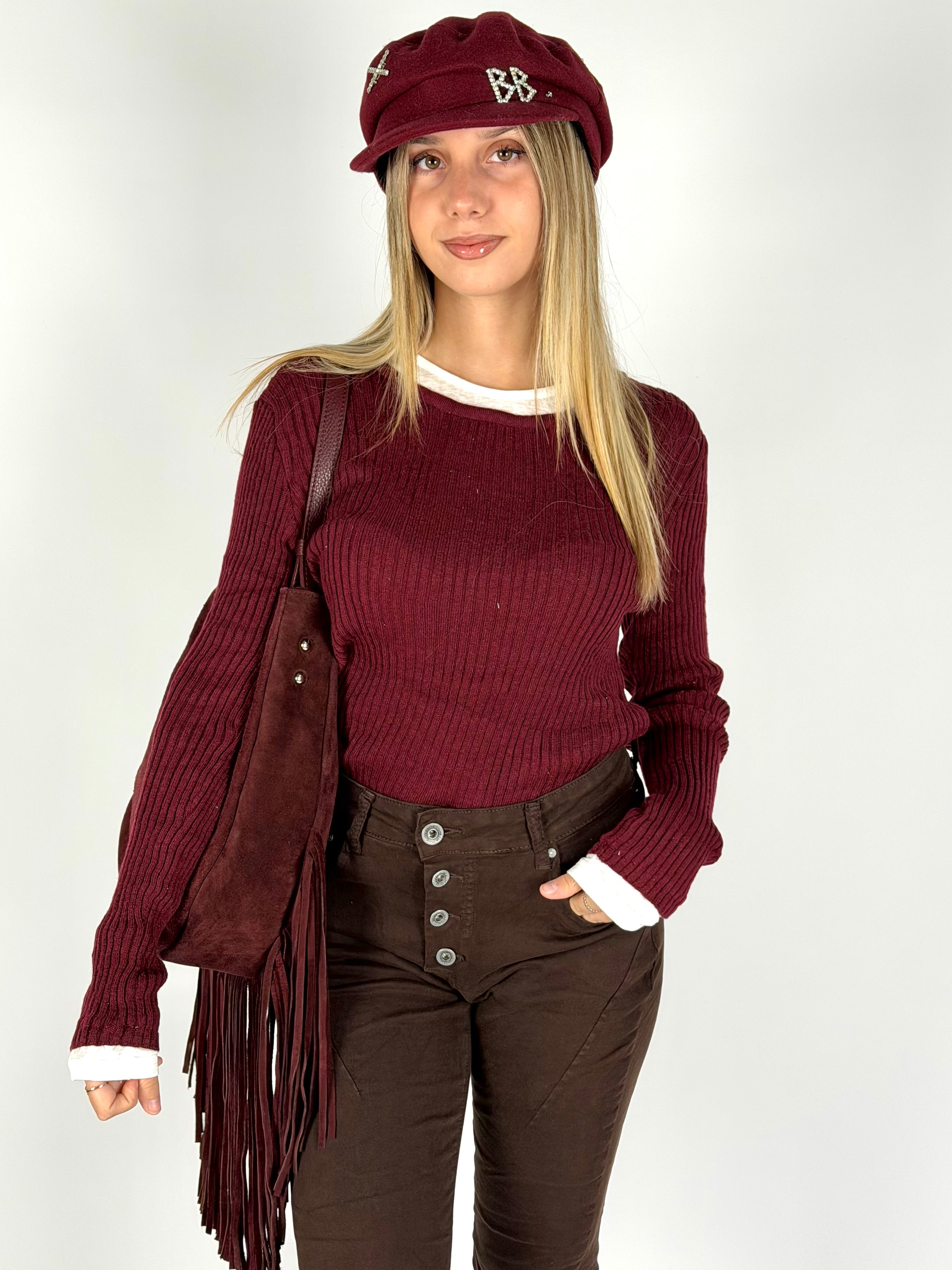 Maglia Rebel bordeaux