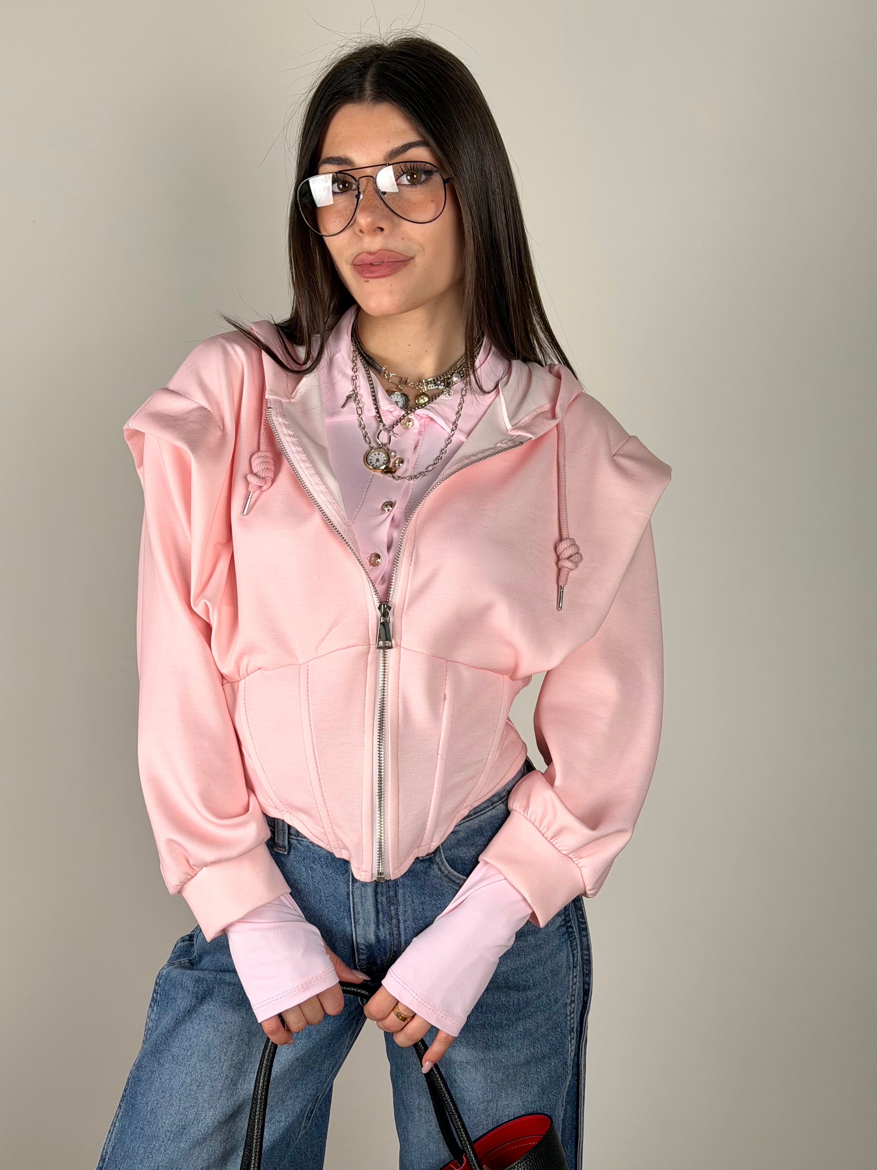 Felpa Rubacuori rosa