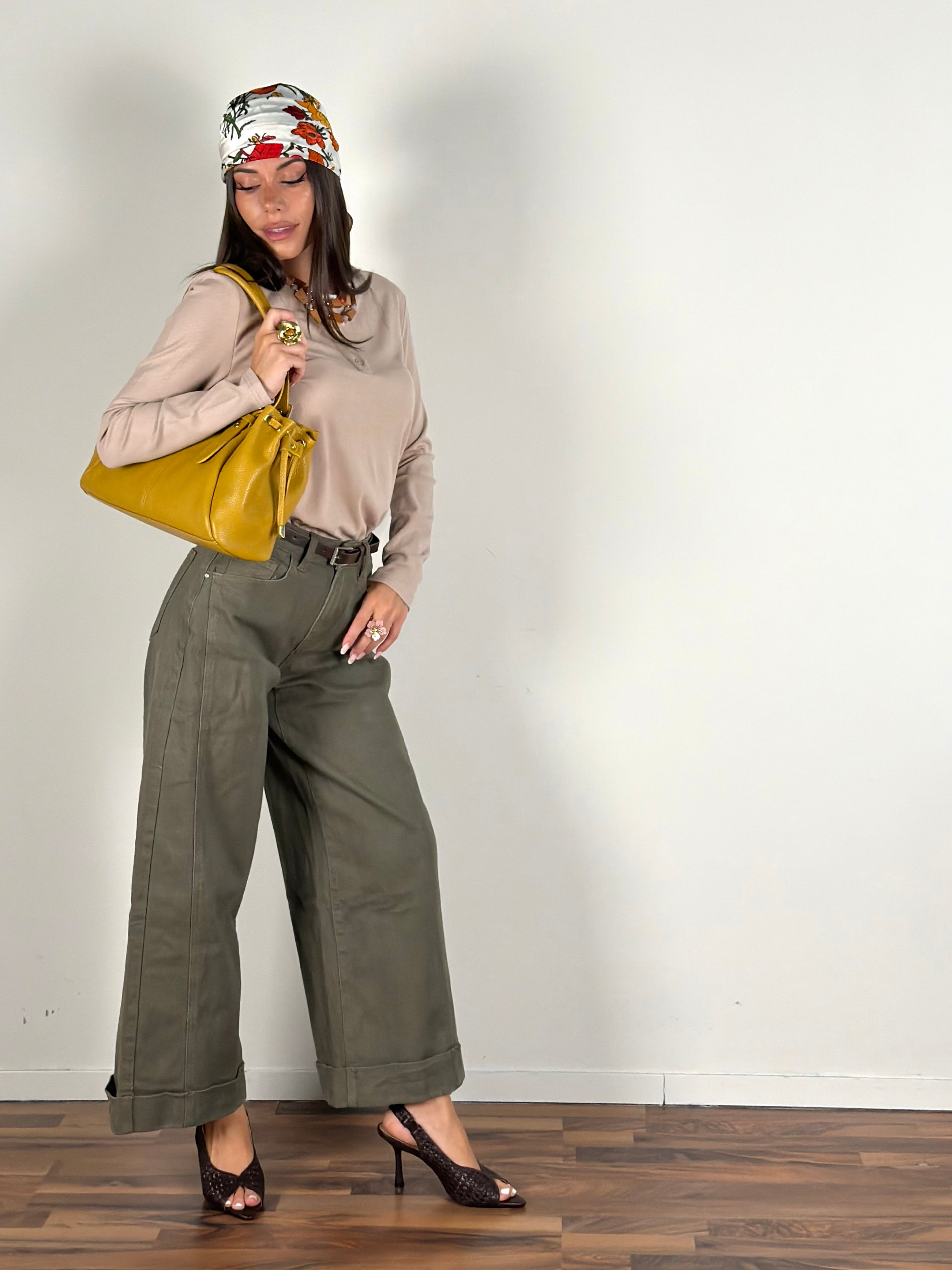 Jeans premium Afrodite verde