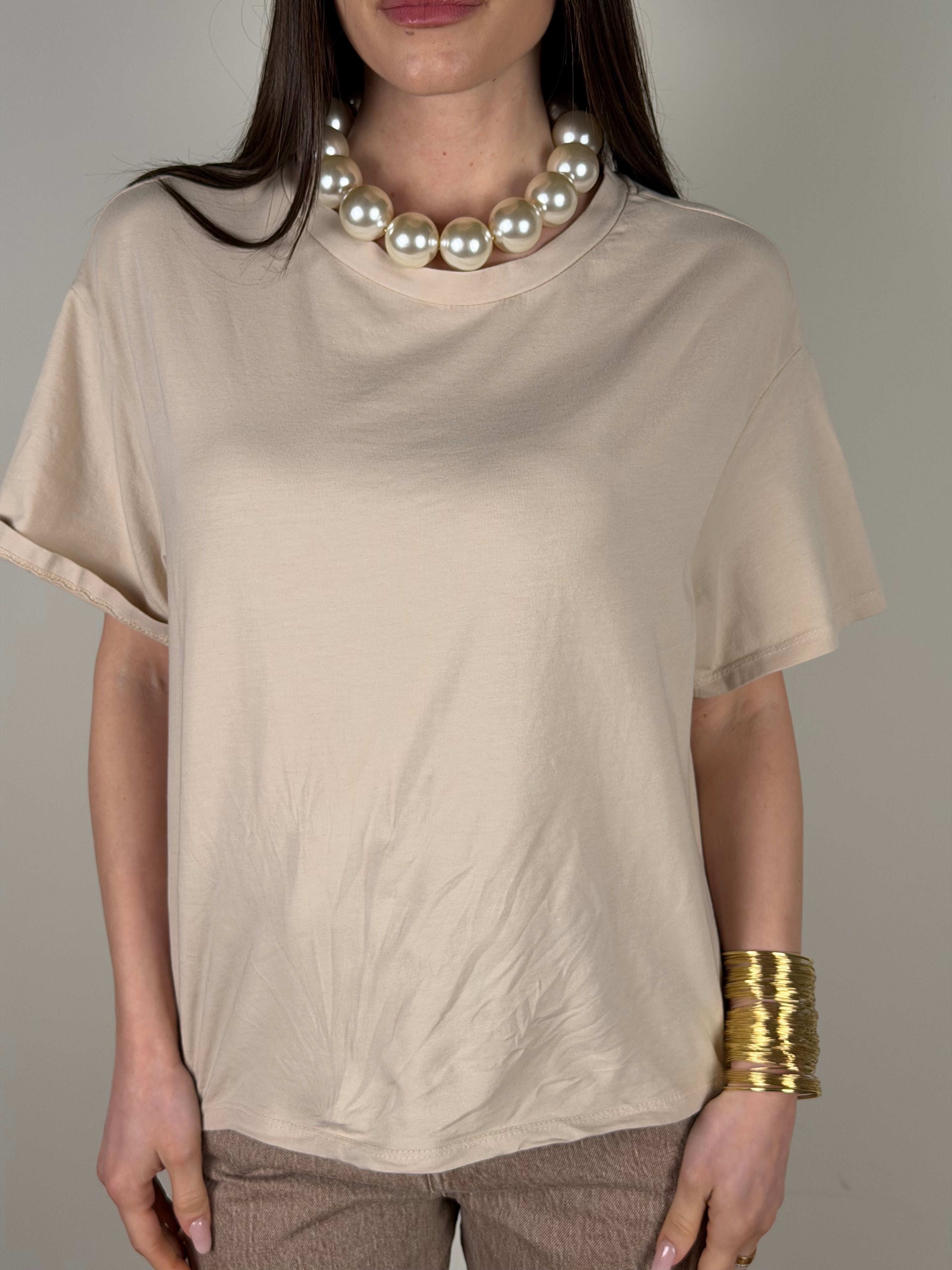 T-shirt Western beige