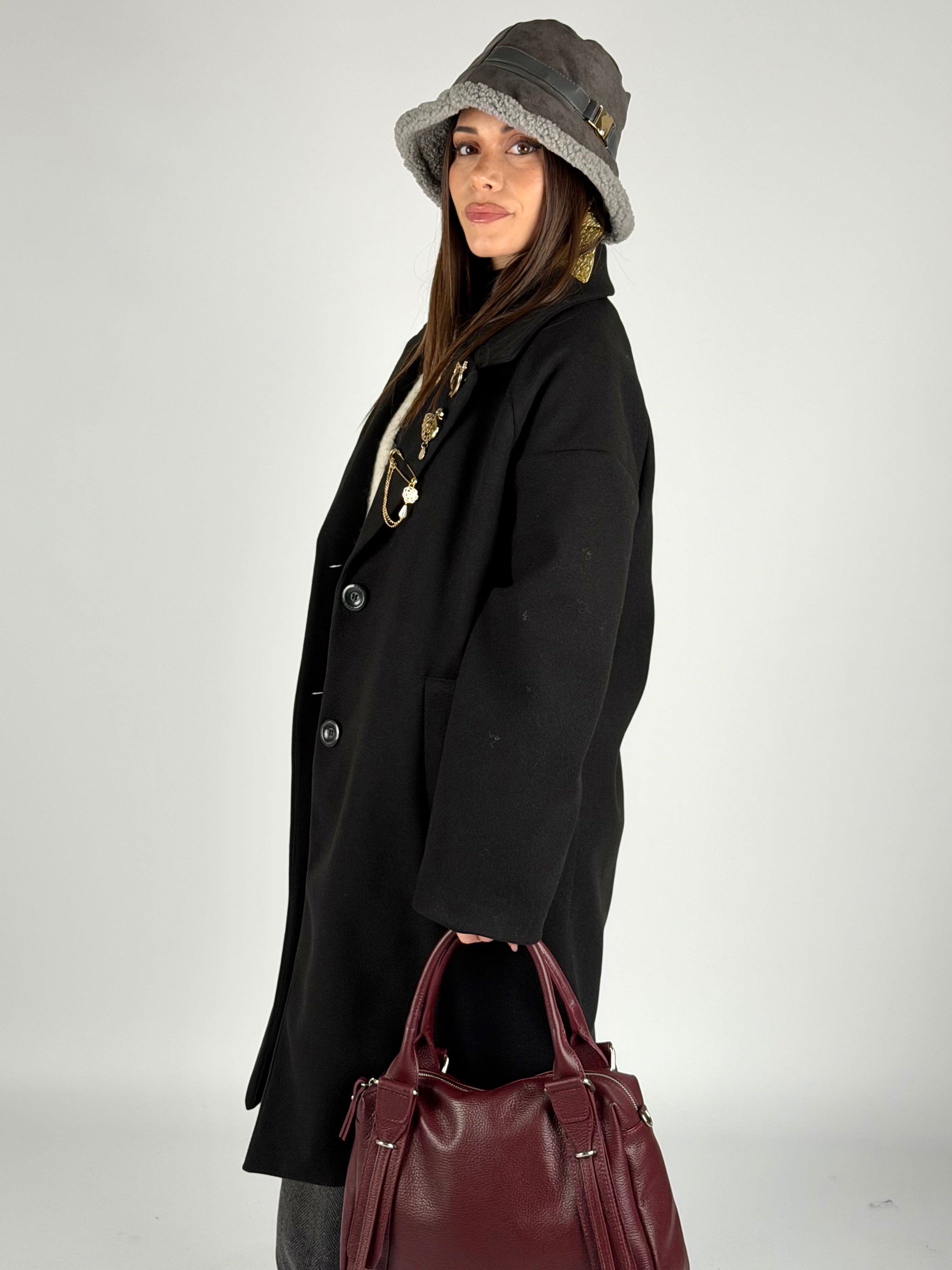 Cappotto Agense nero