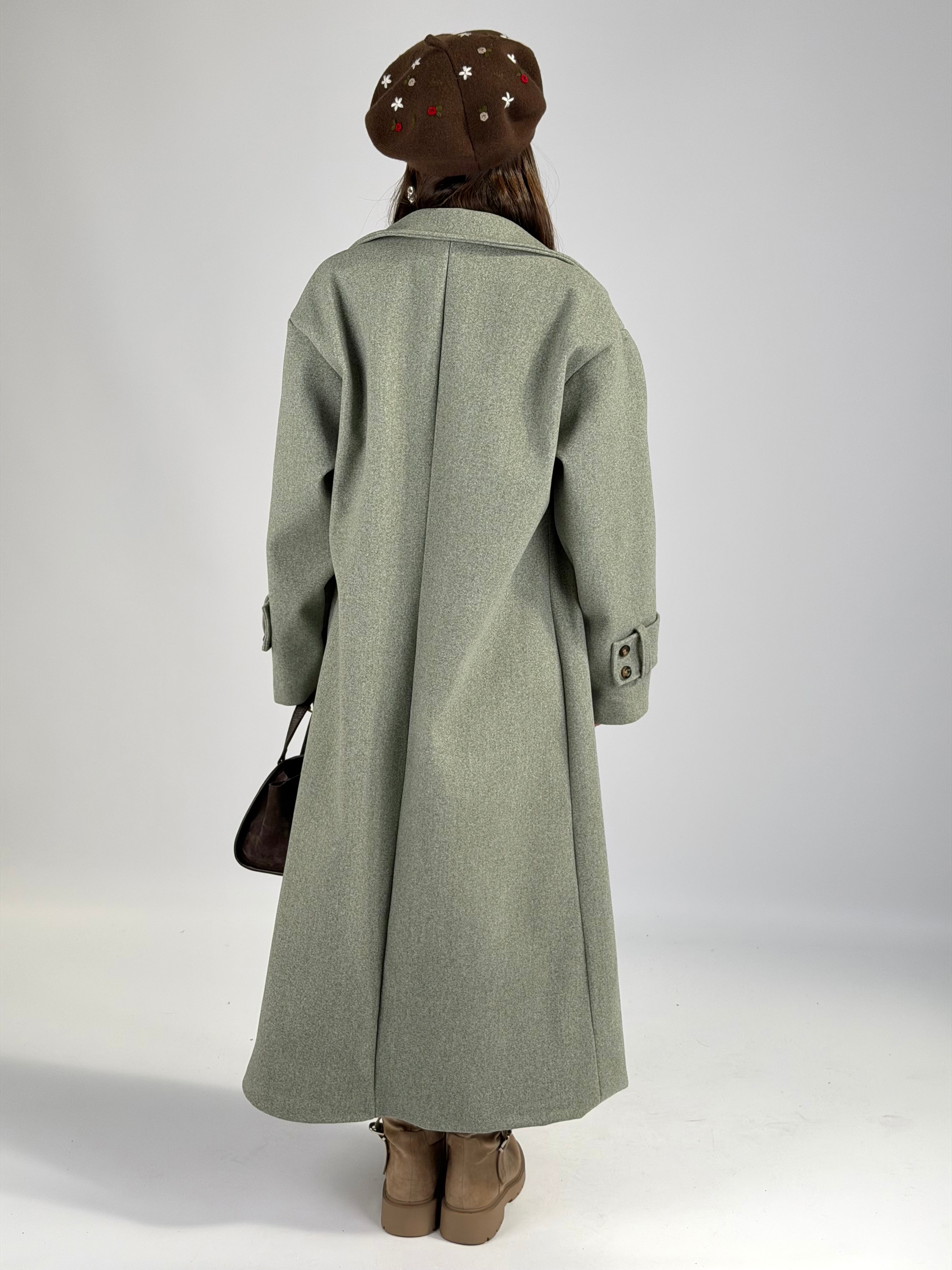 Maxi cappotto ASIA verde