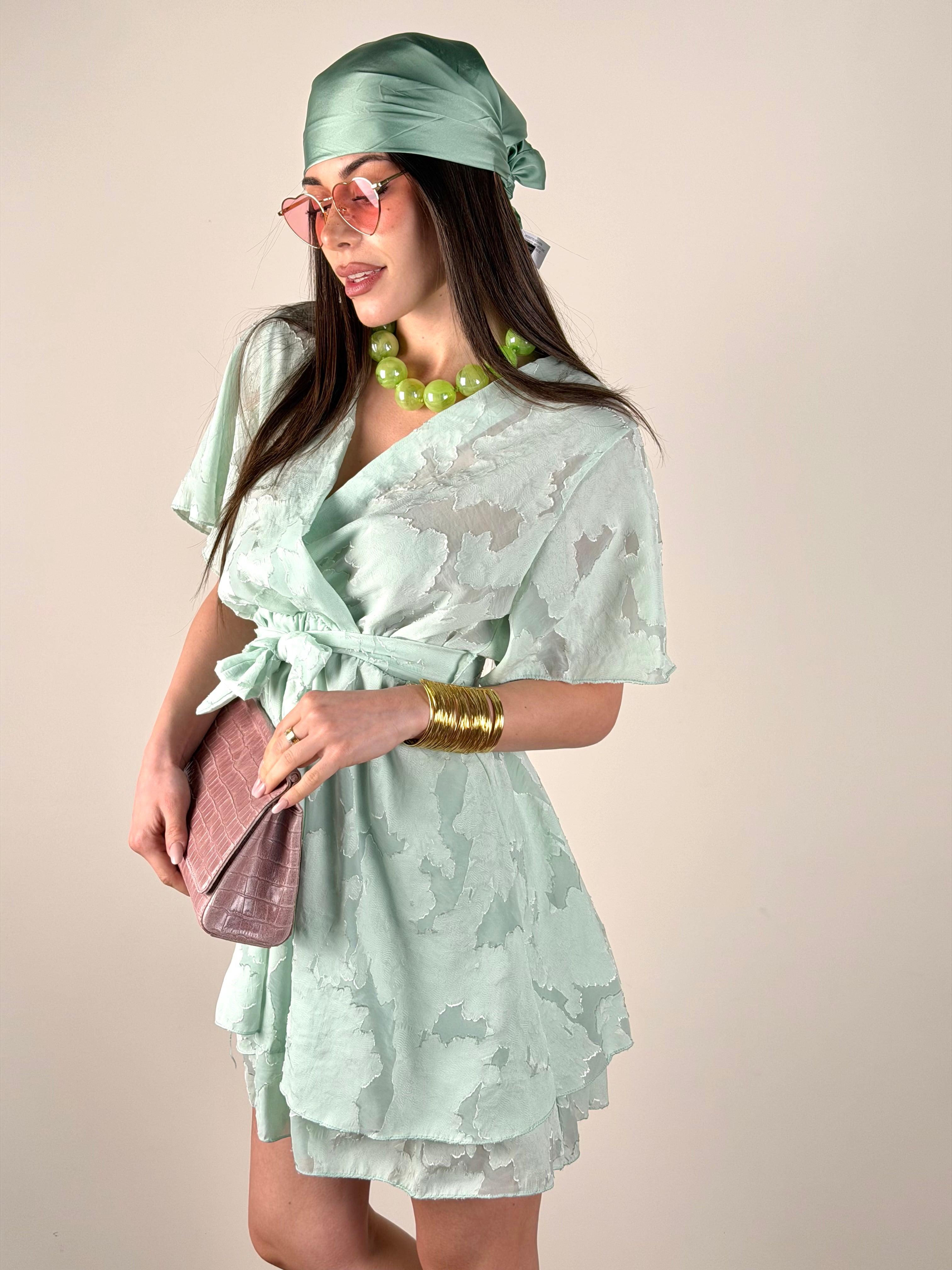 Abito Boho verde
