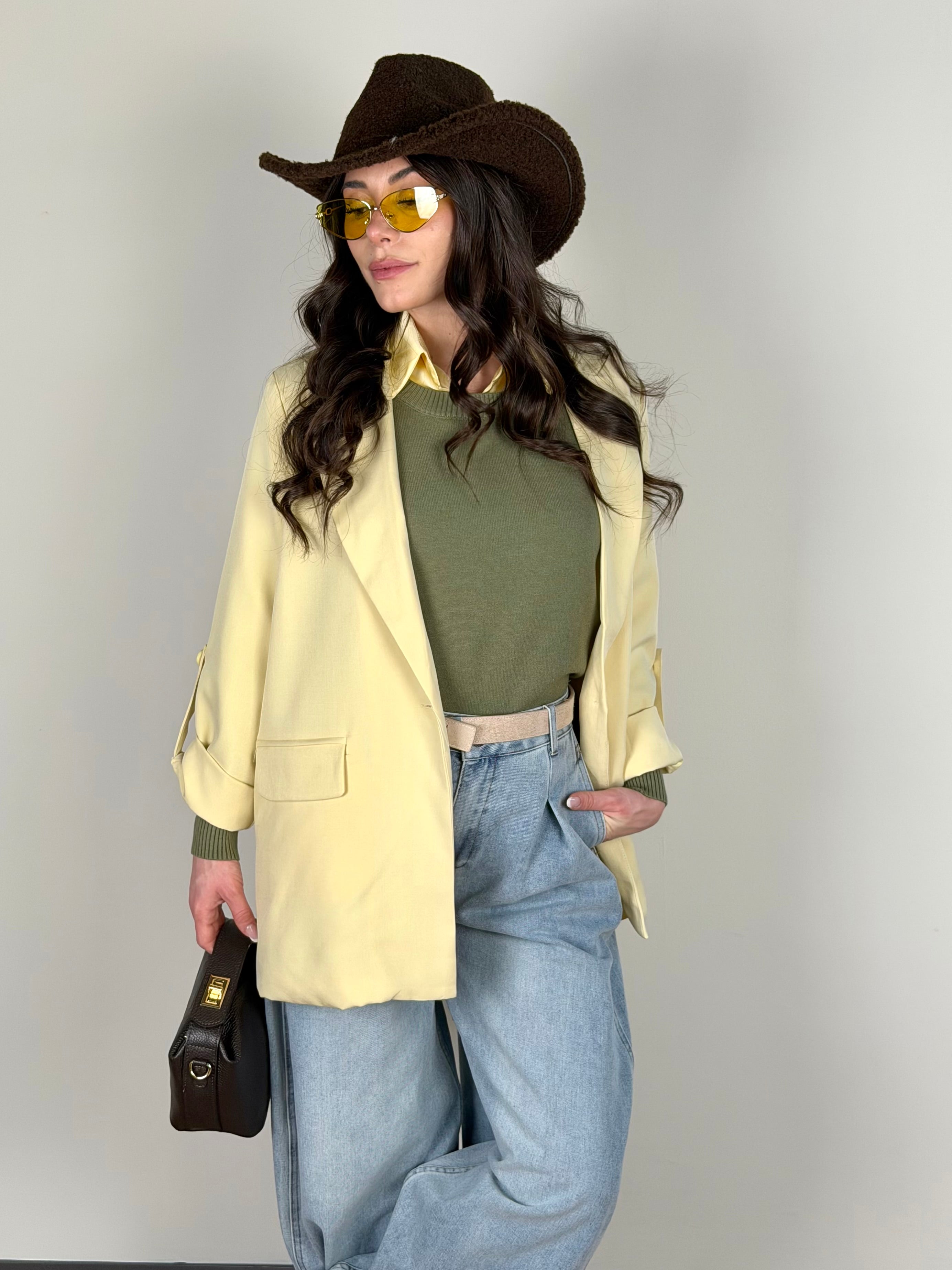 Giacca colors gialla