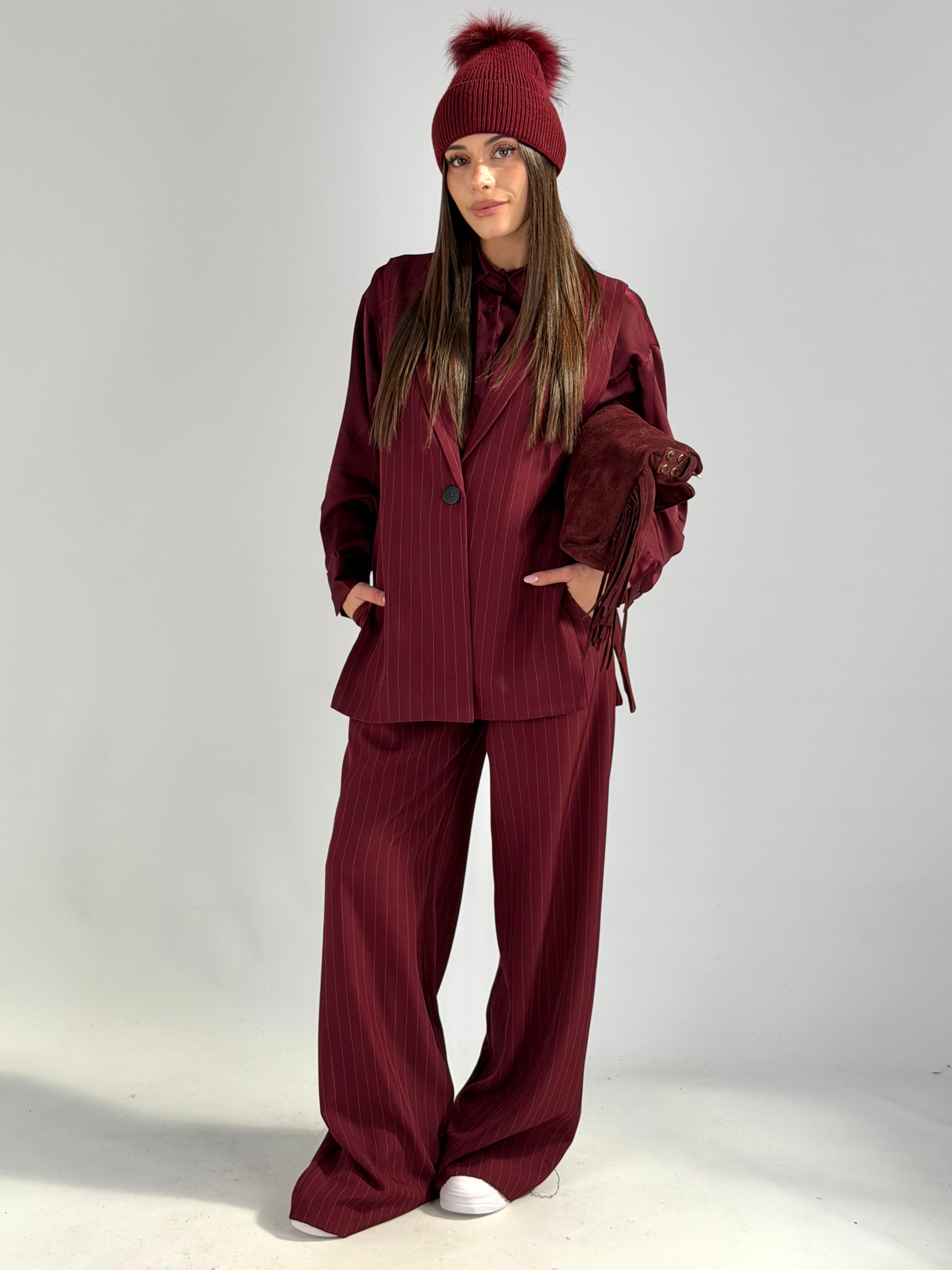 Gilet completo Gloria bordeaux