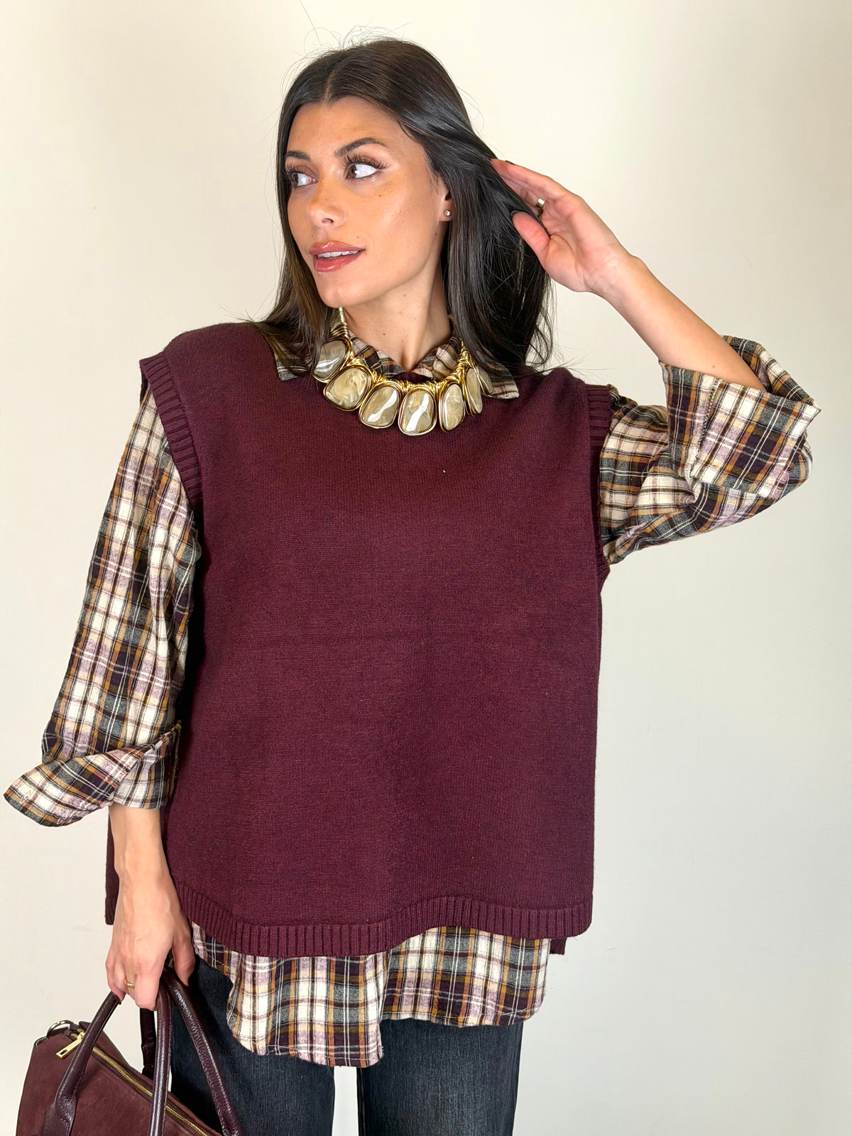 Maglia Espresso bordeaux