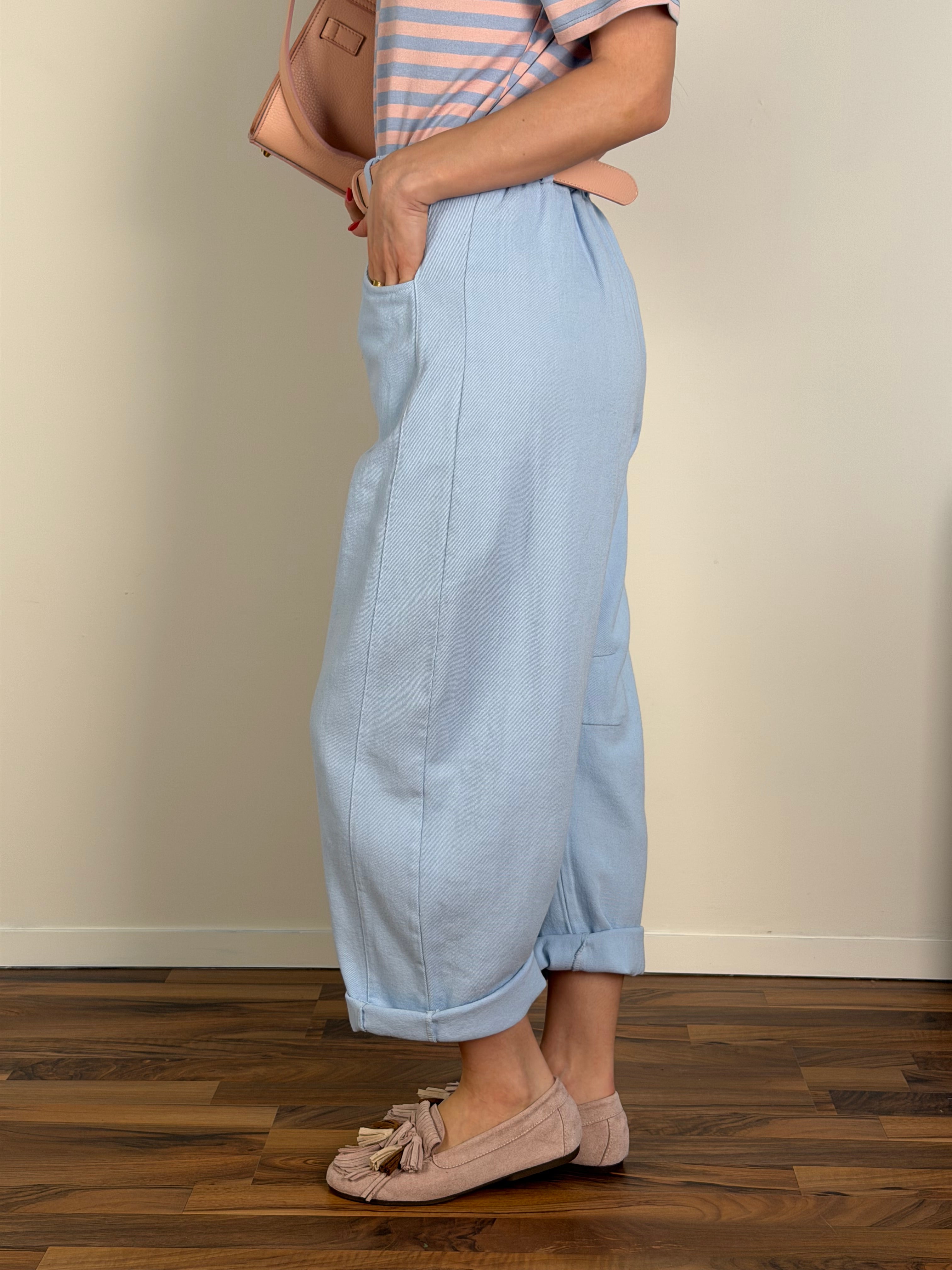 Pantalone Lexie celeste