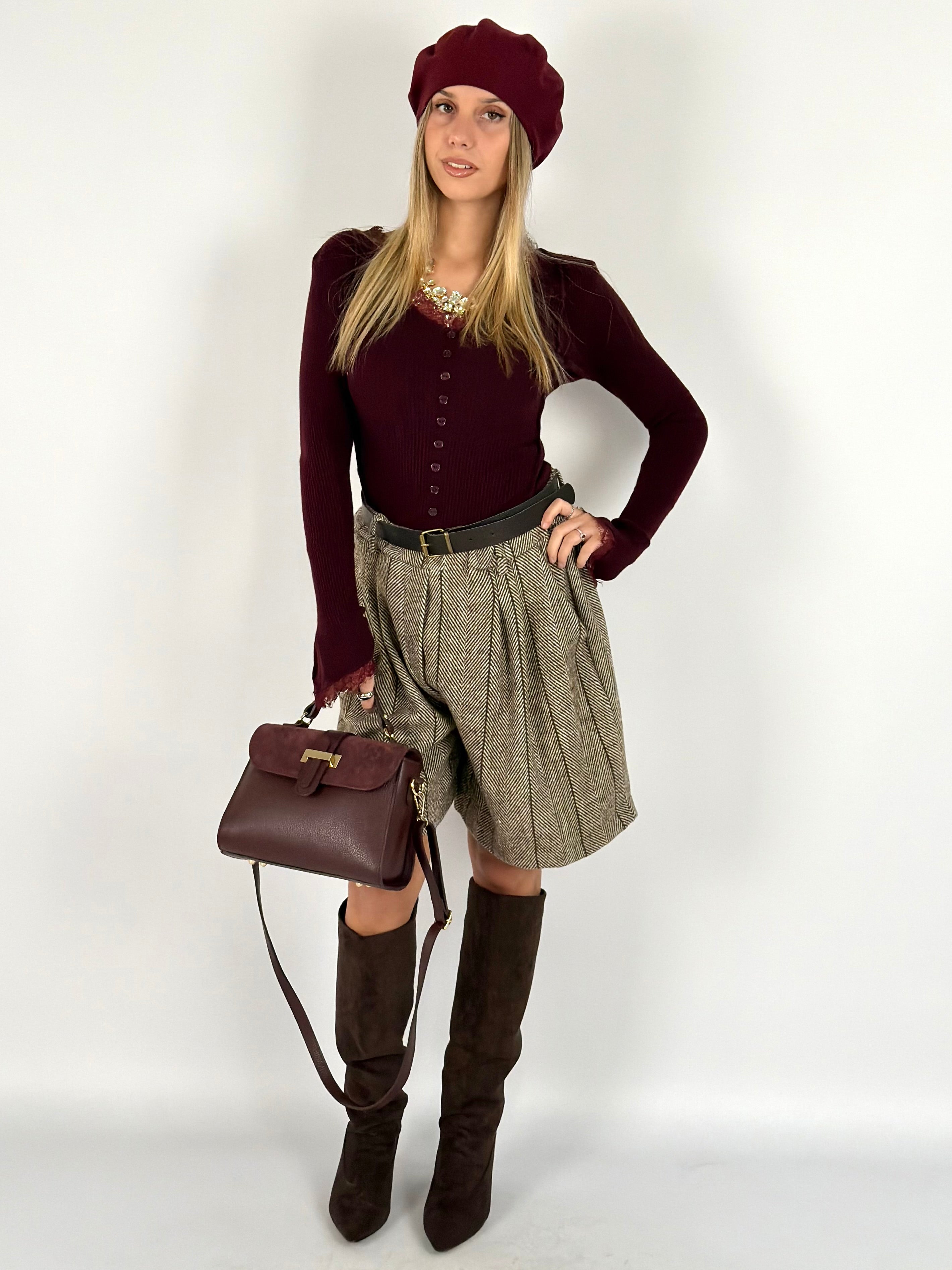 Maglia Isabel bordeaux