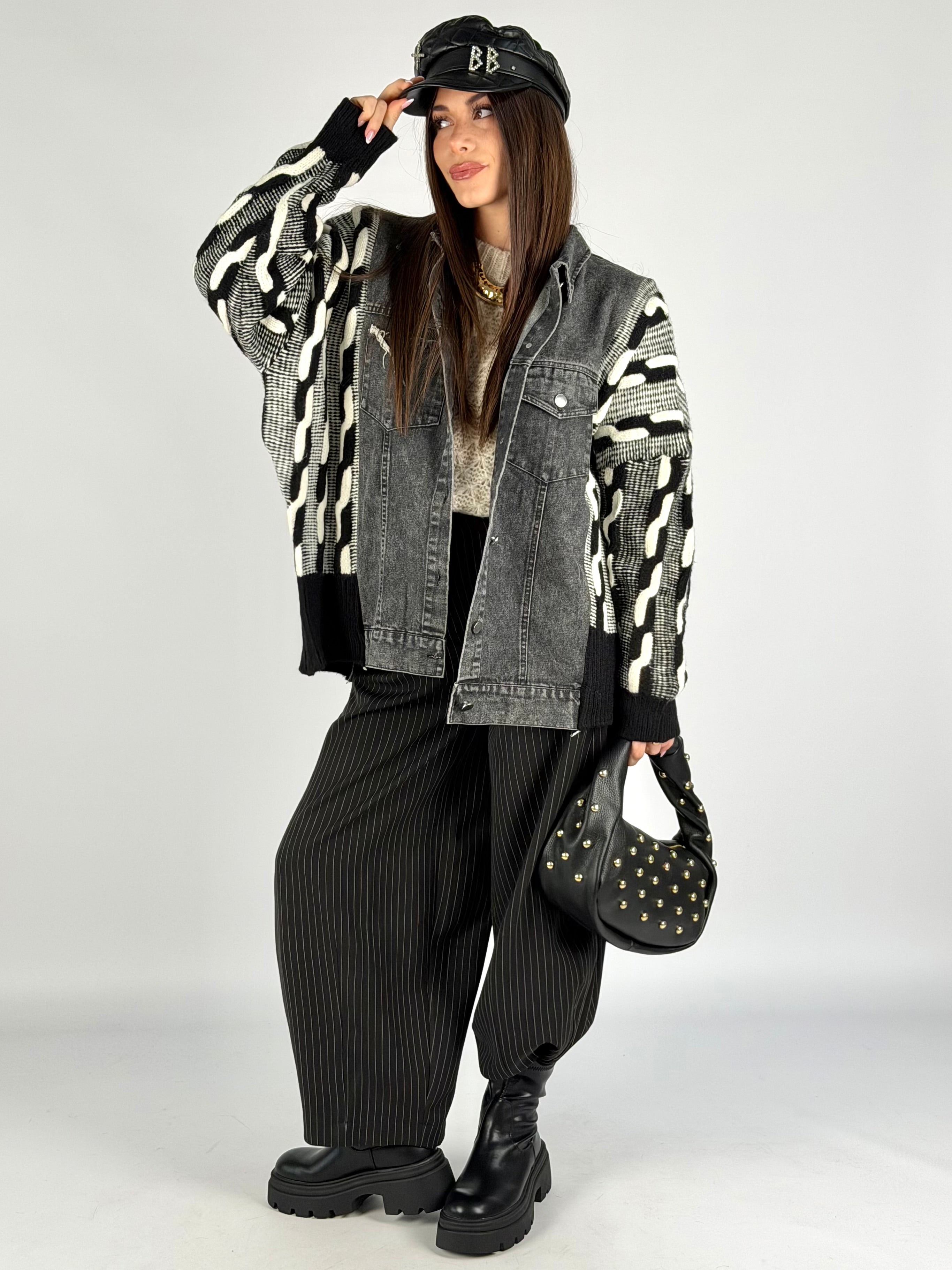 Giubbino maniche maglia Indie