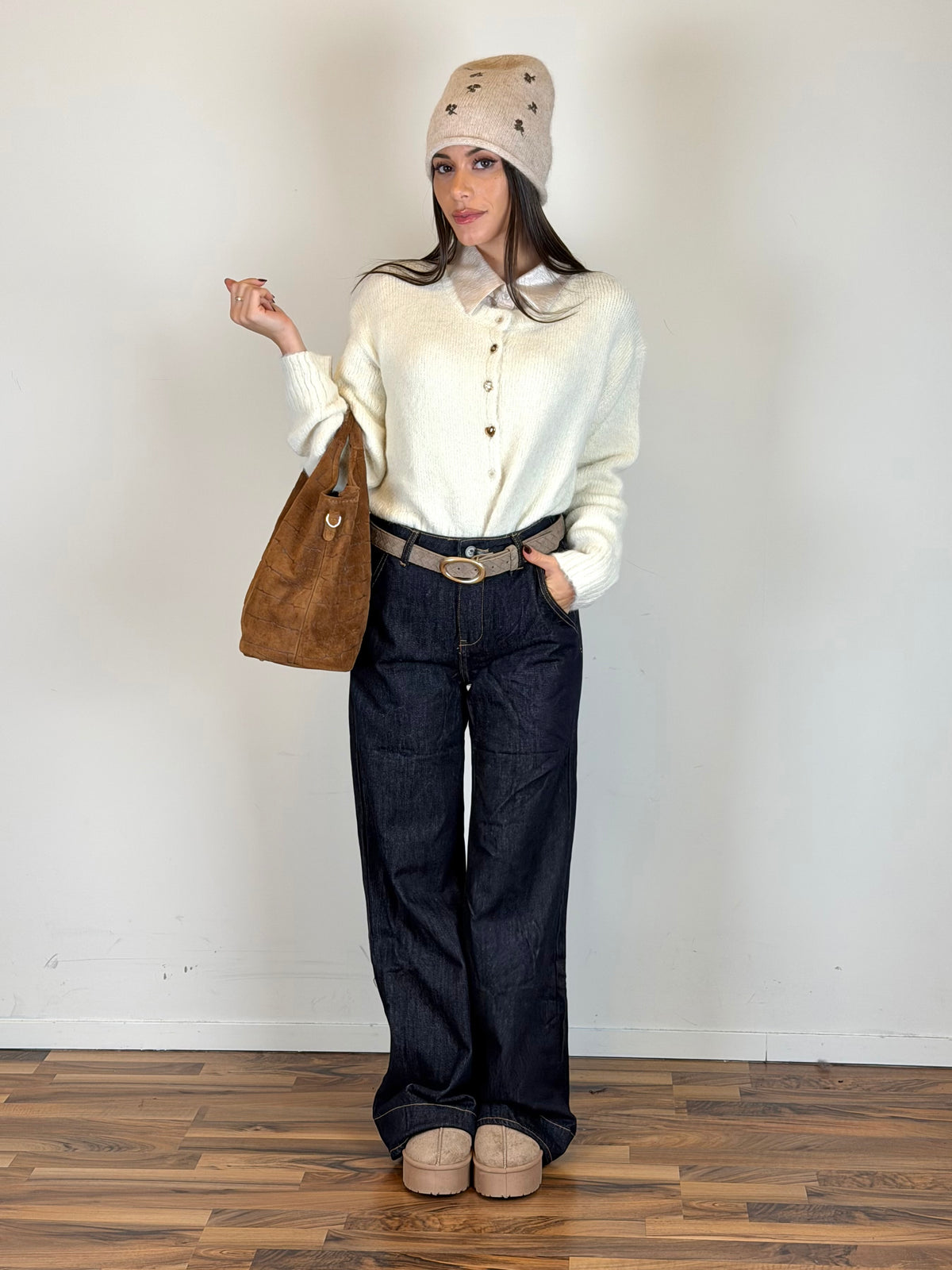 Maglia Virginia panna
