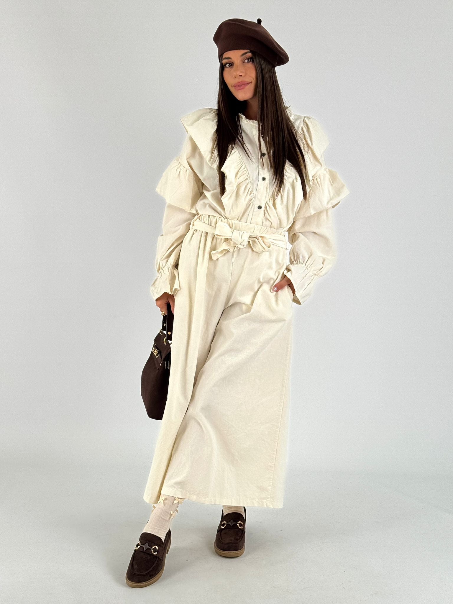 Pantalone valencia beige