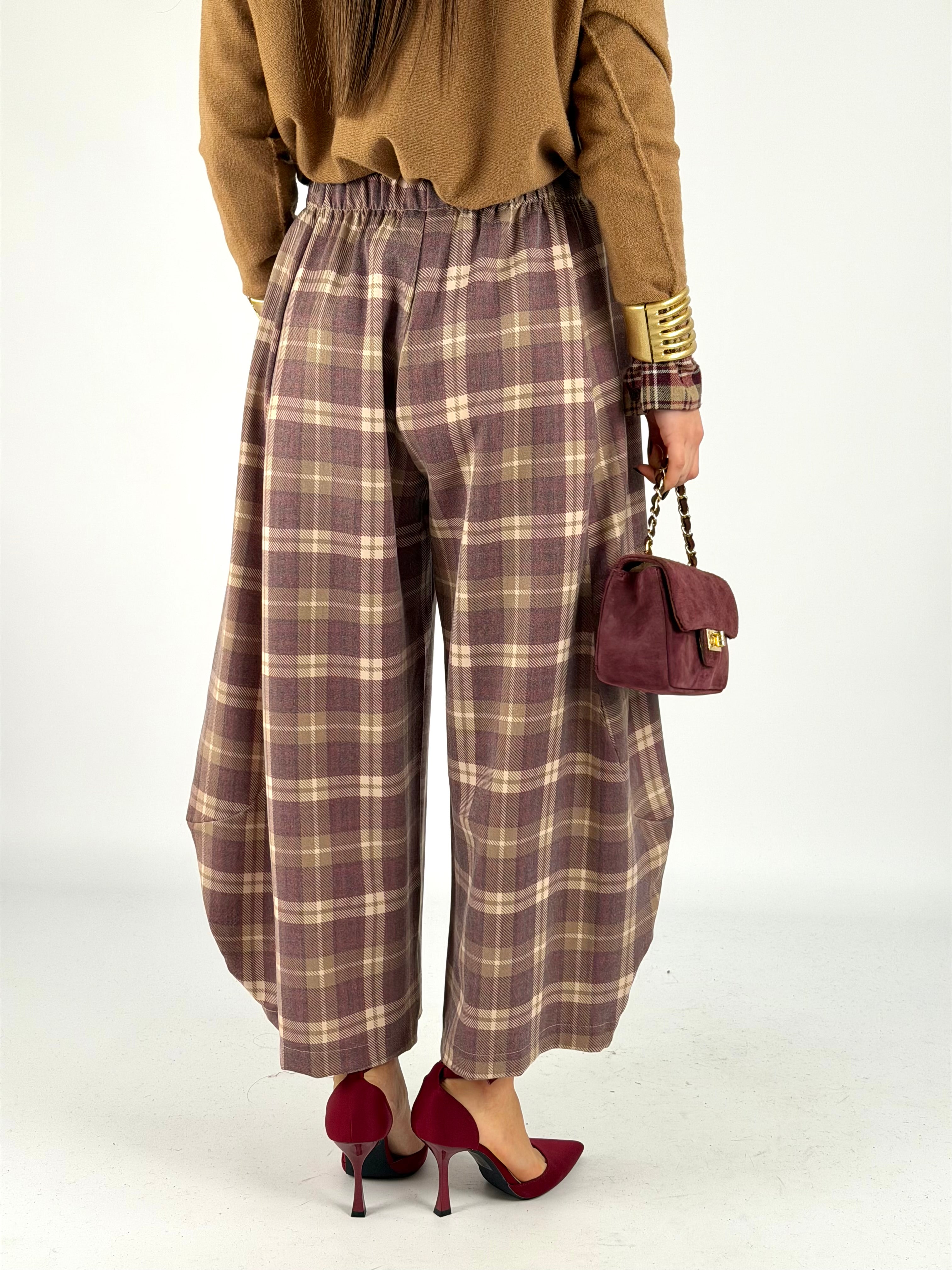 Pantalone Morgana bordeaux