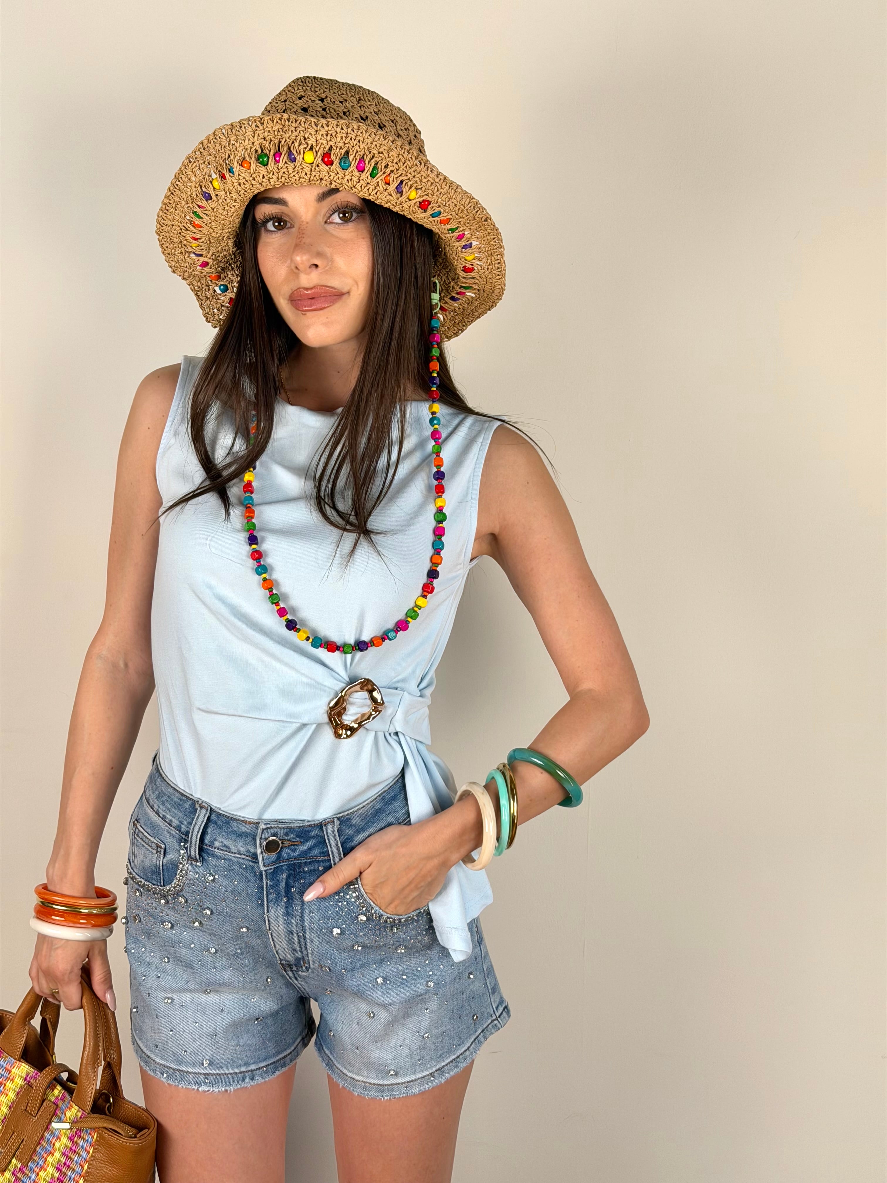 Maglia Brooklyn celeste
