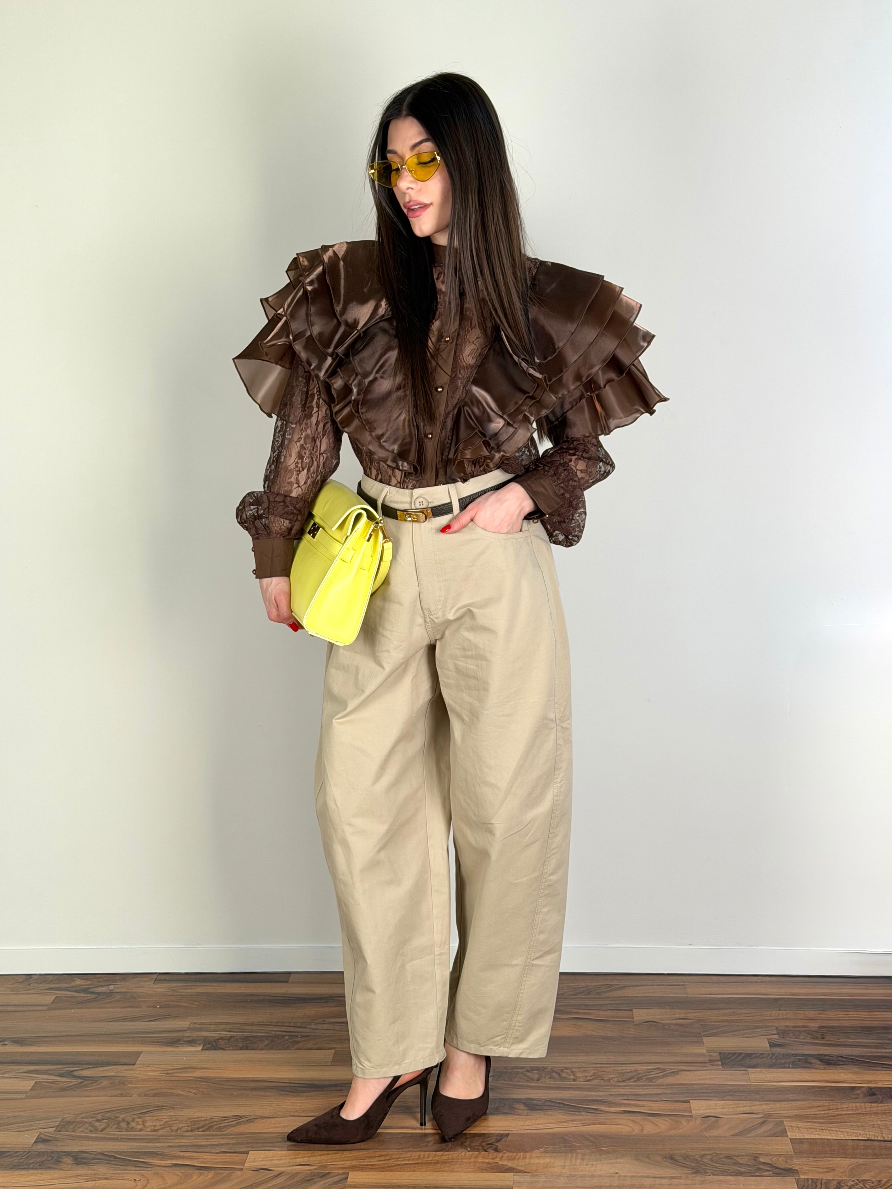 Pantalone Fuego beige