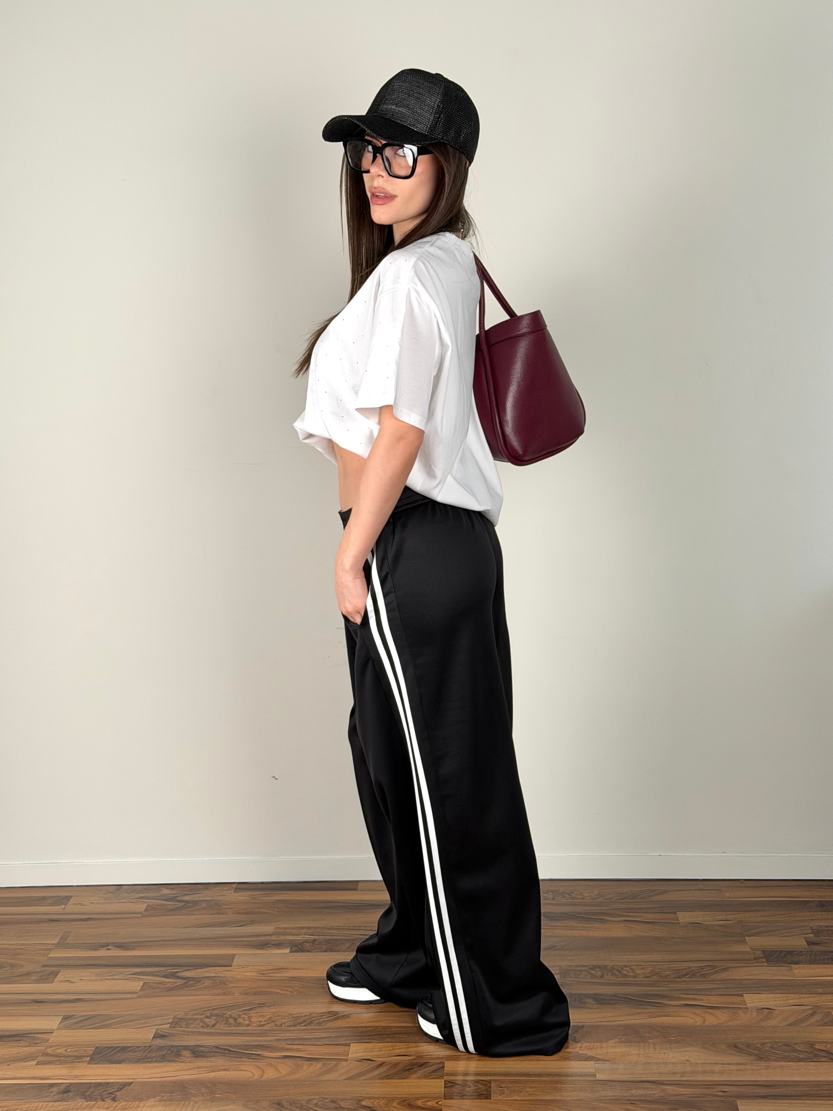 Pantalone tuta Sweety nero