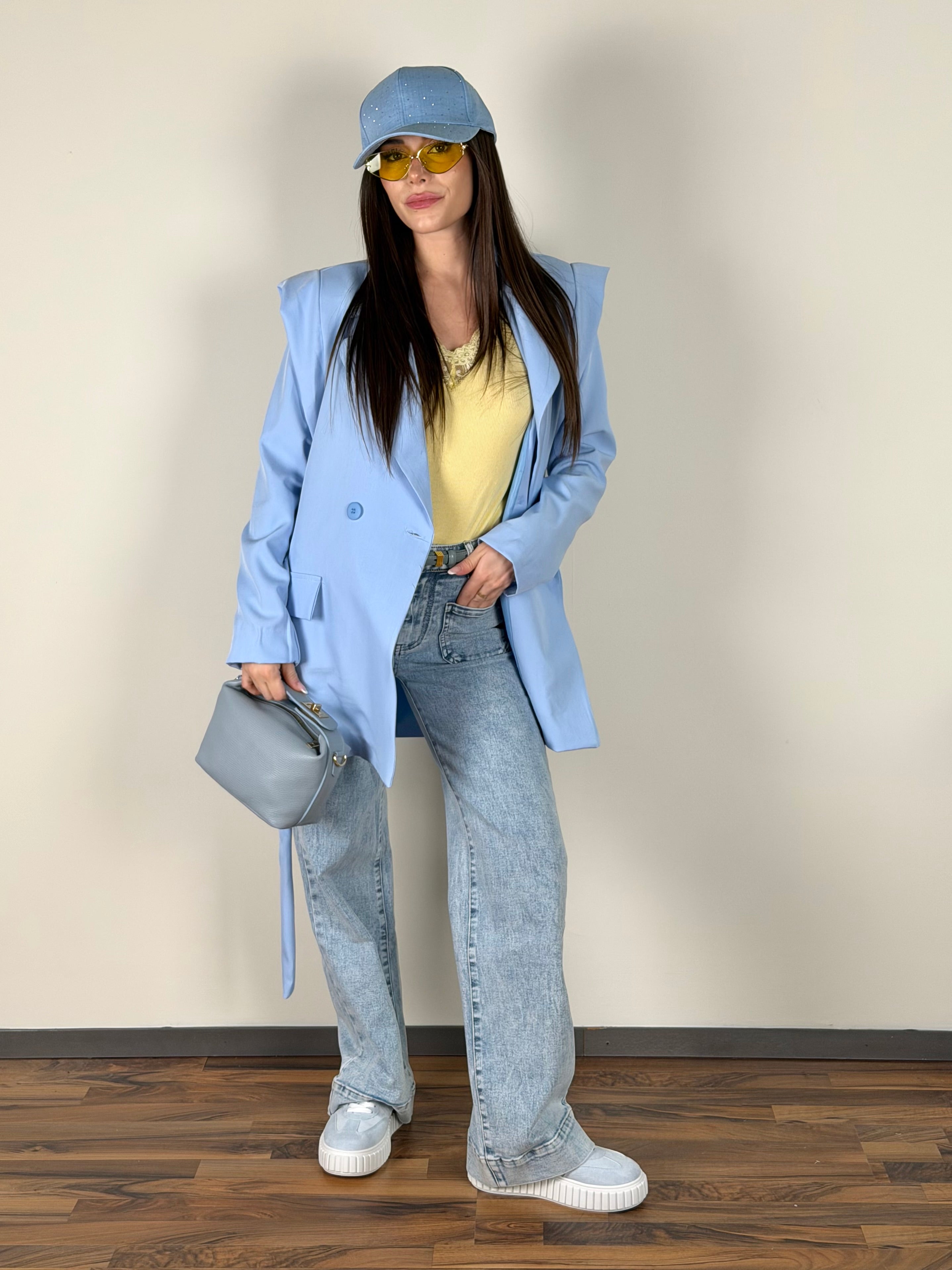 Giacca Wanessa celeste