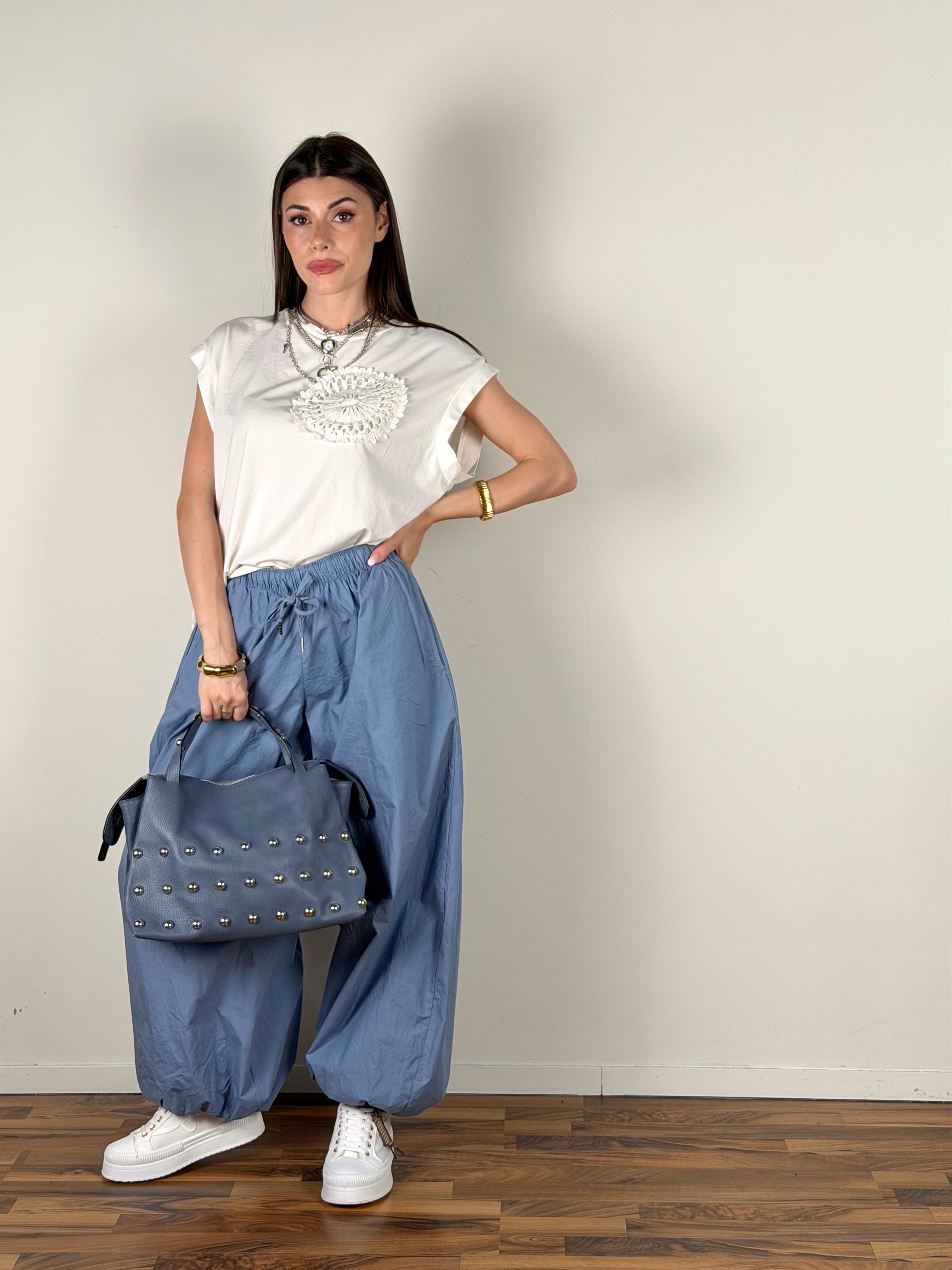 Pantalone Duna celeste