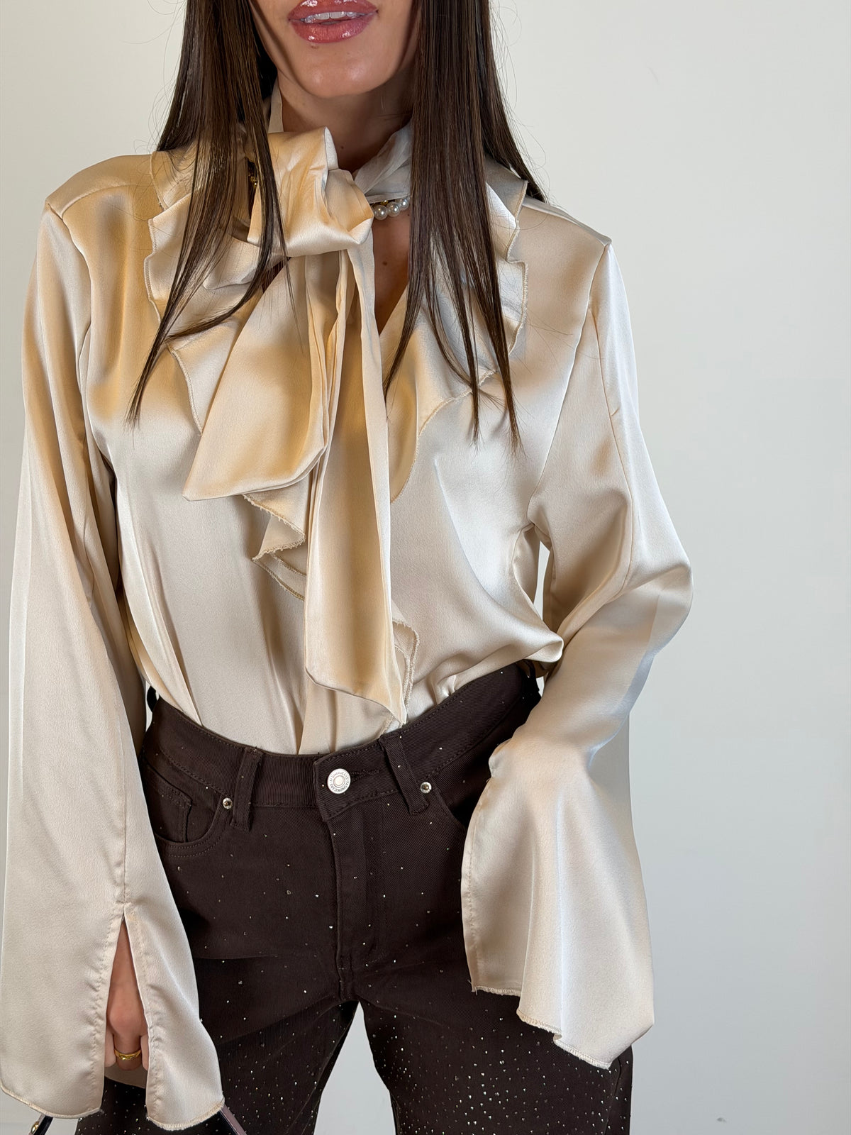 Camicia Flare beige