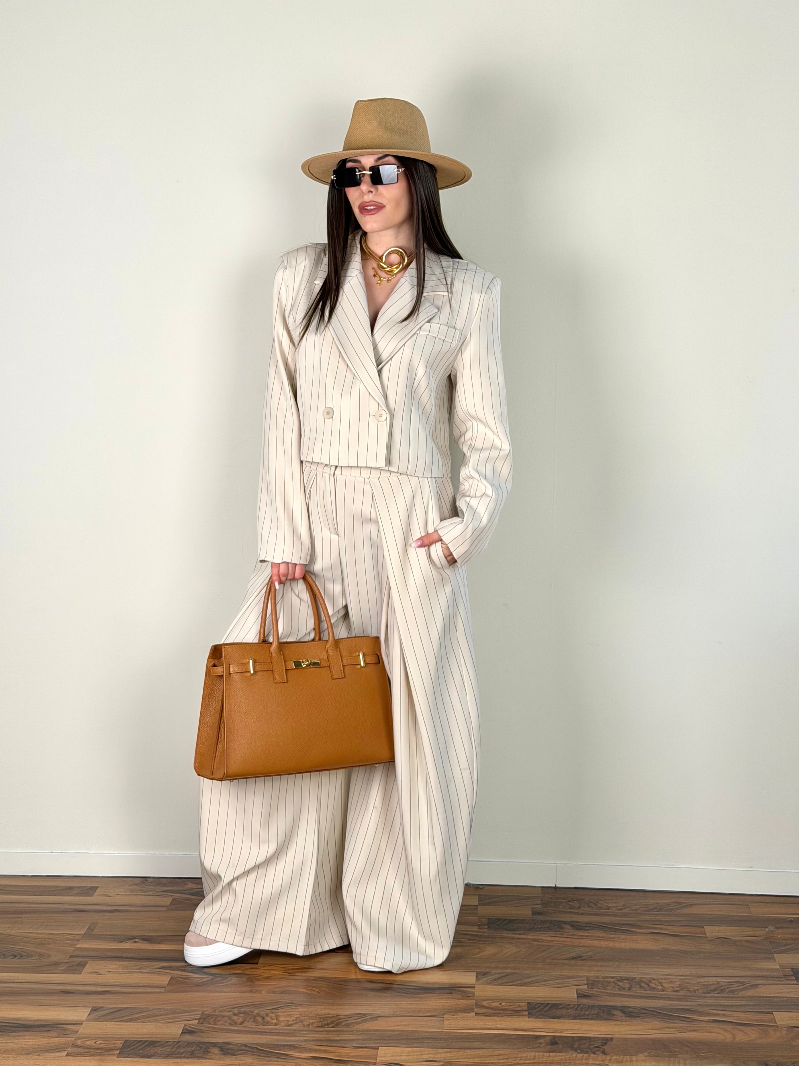 Completo Twin beige