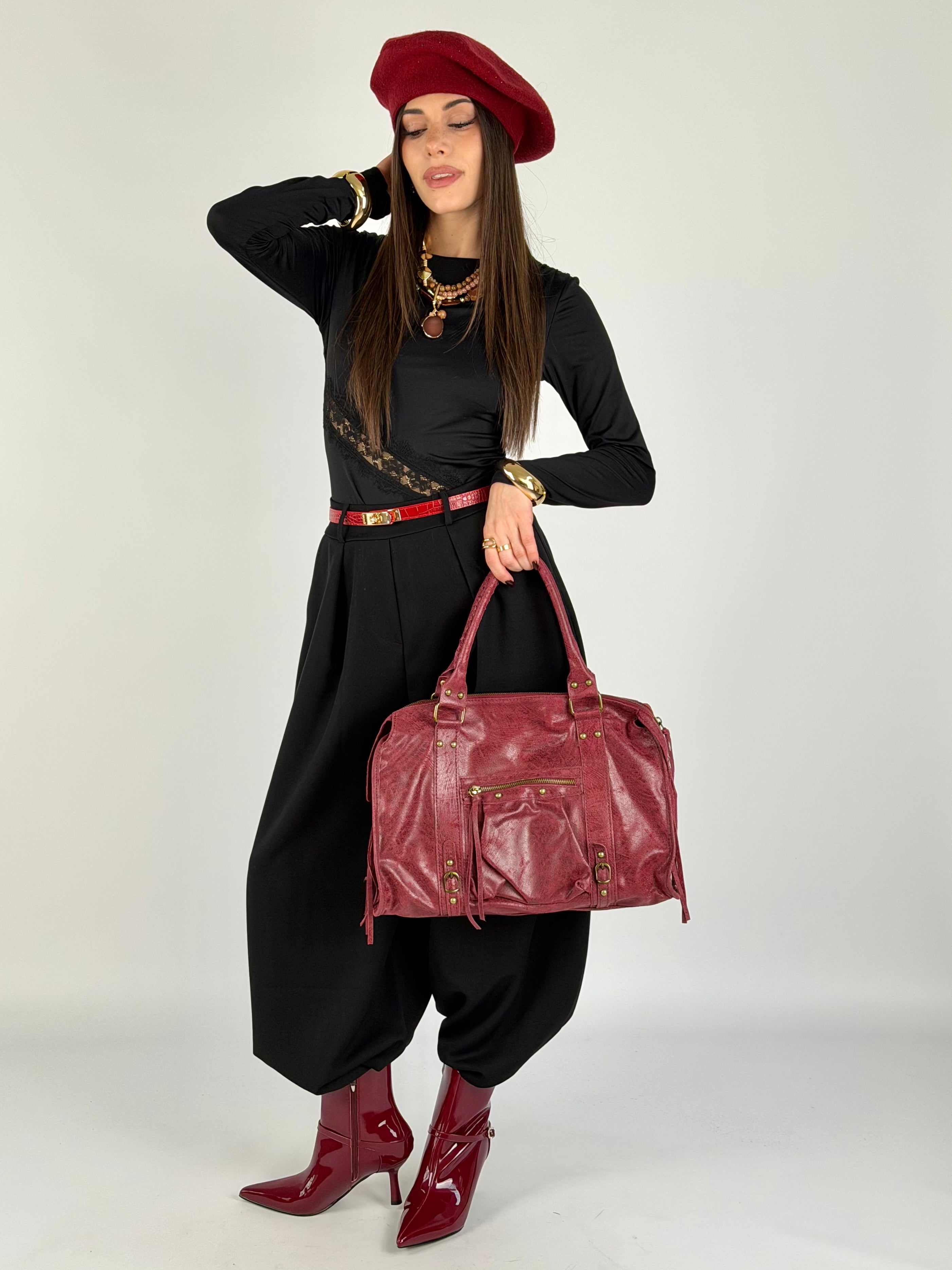 Pantalone Flora nero