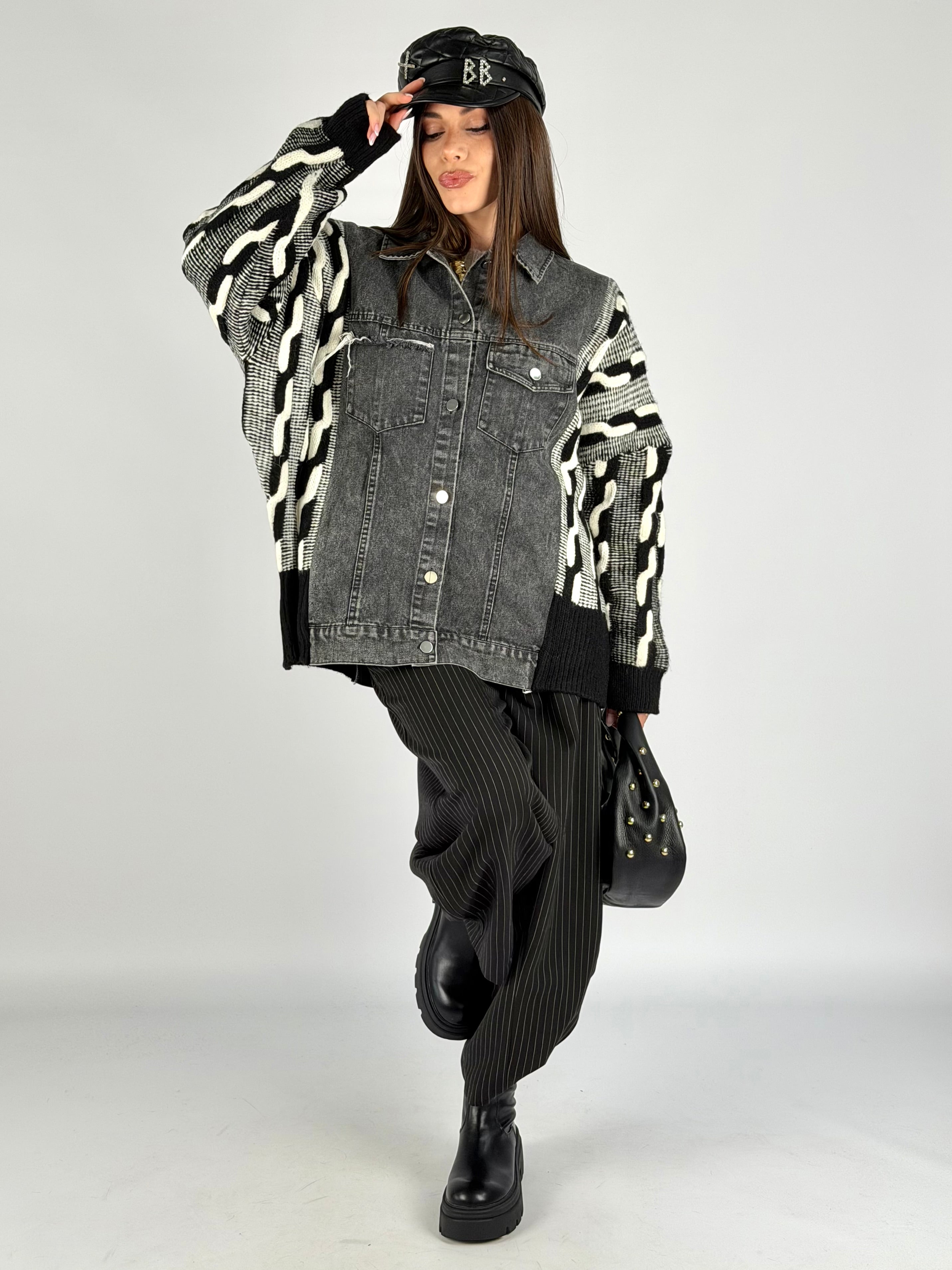 Giubbino maniche maglia Indie