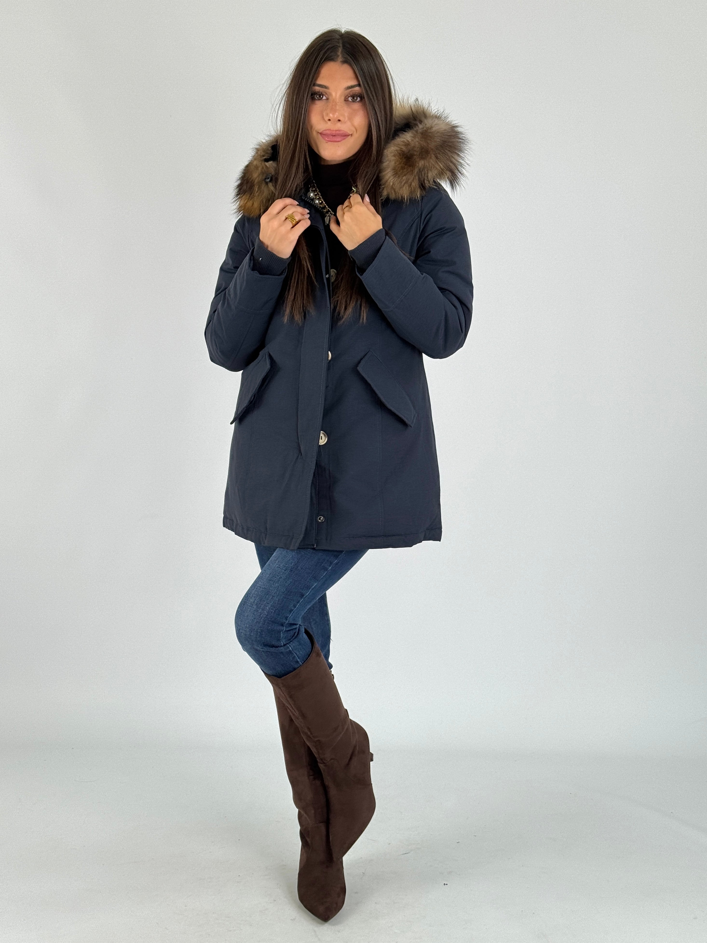 Giaccone Parka blu