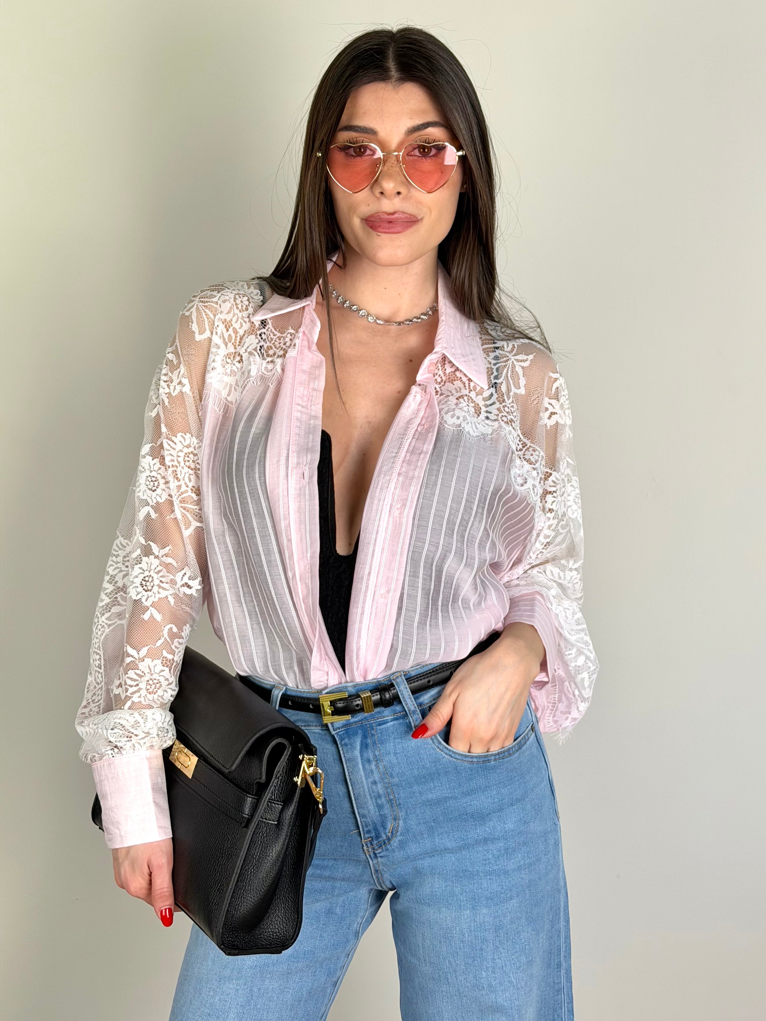 Camicia Baby-doll rosa