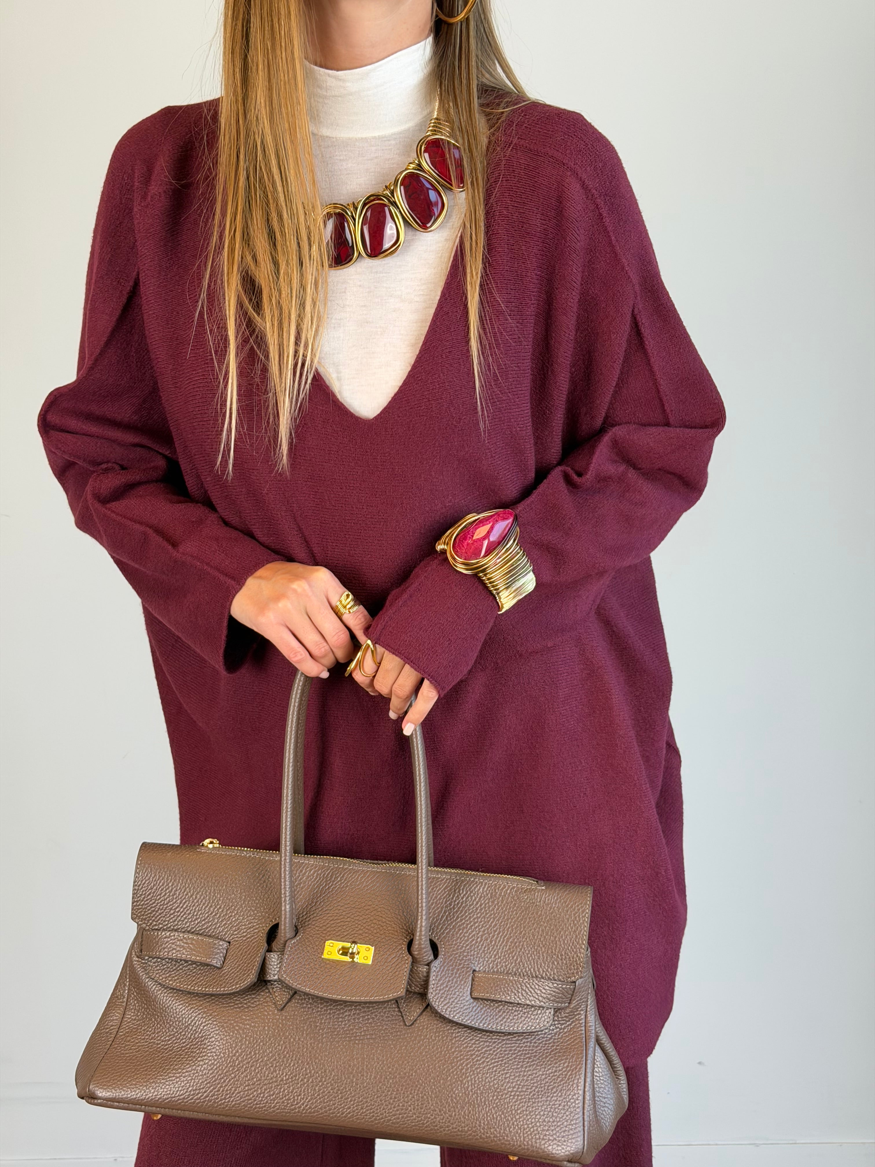 Maglia Sheila over bordeaux