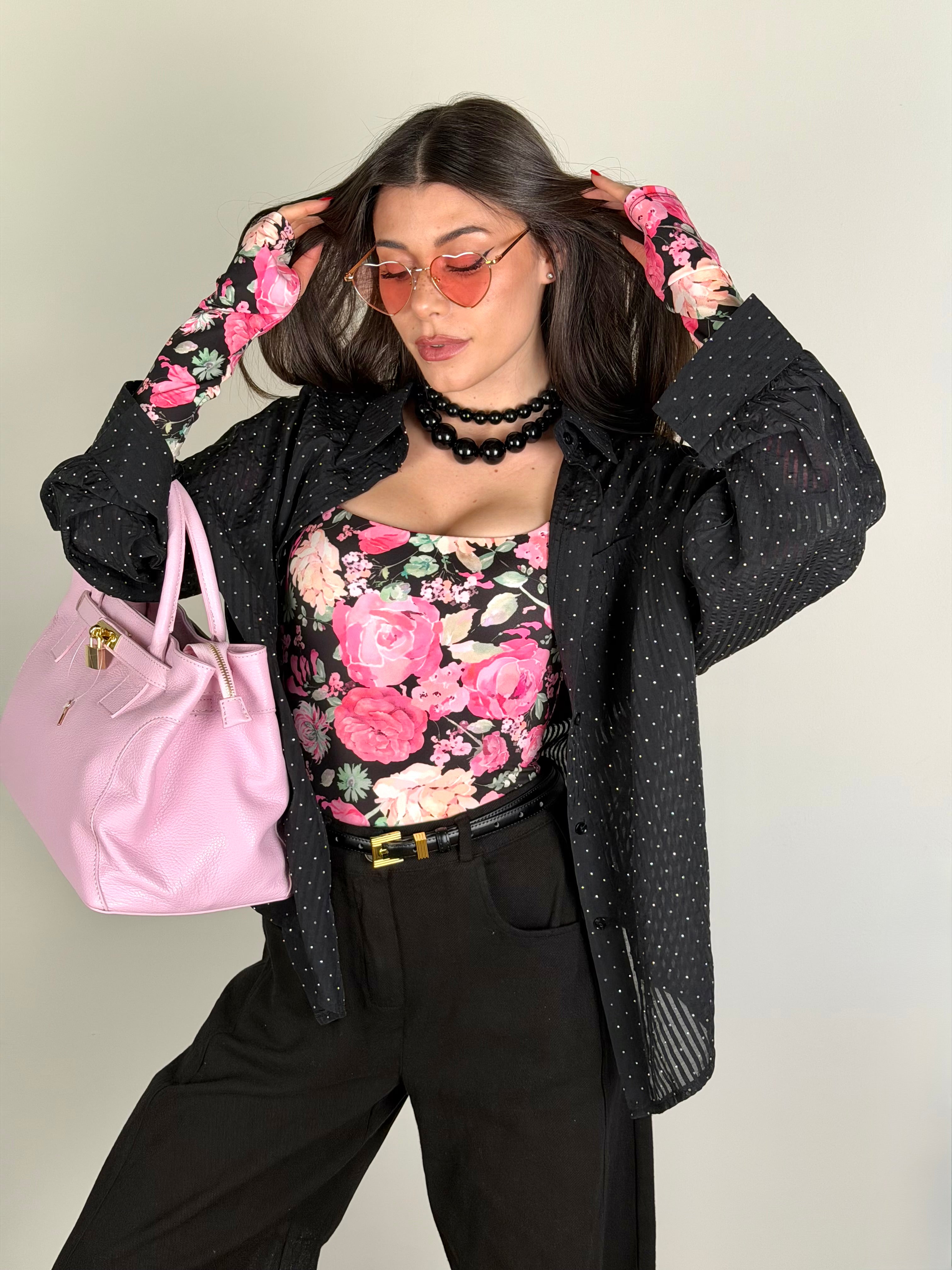 Camicia Zirconia nero