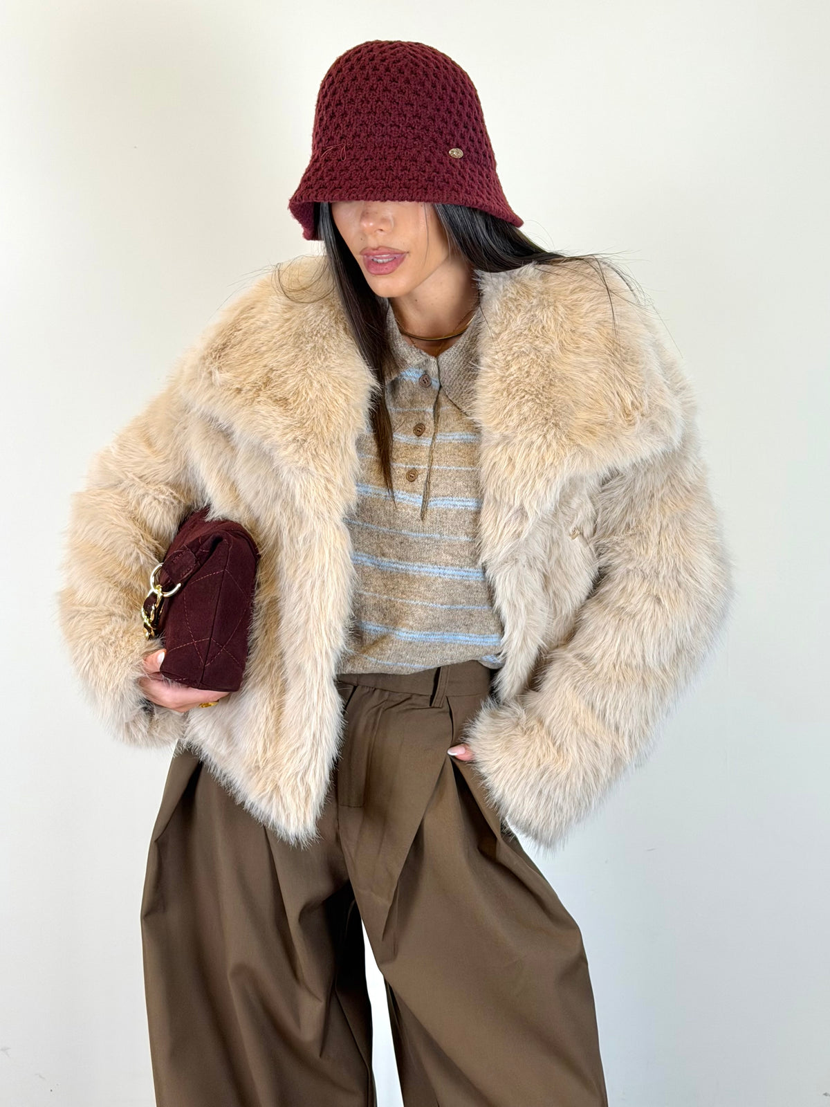Pelliccia Smoky beige