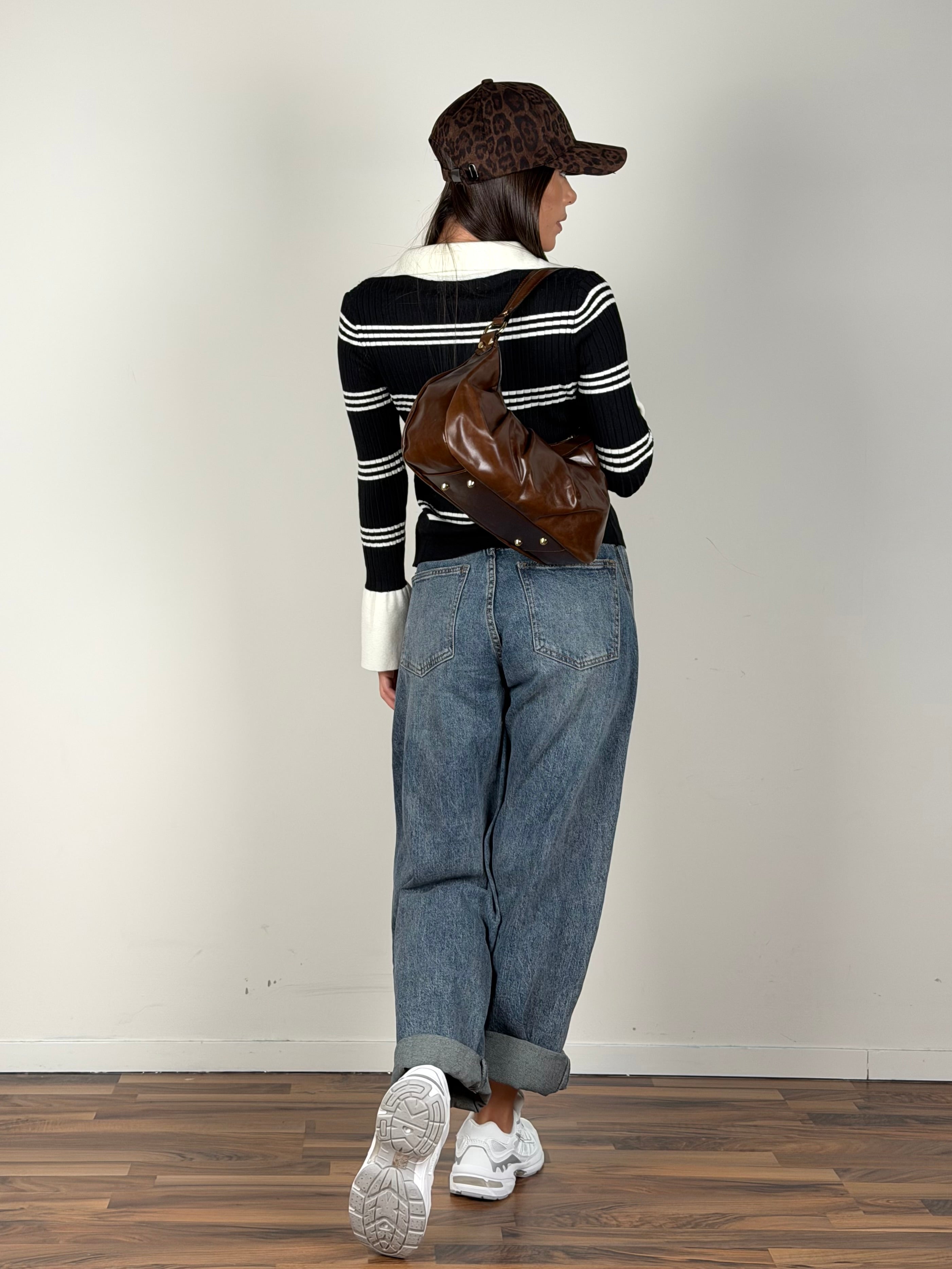 Maglia Zip nera