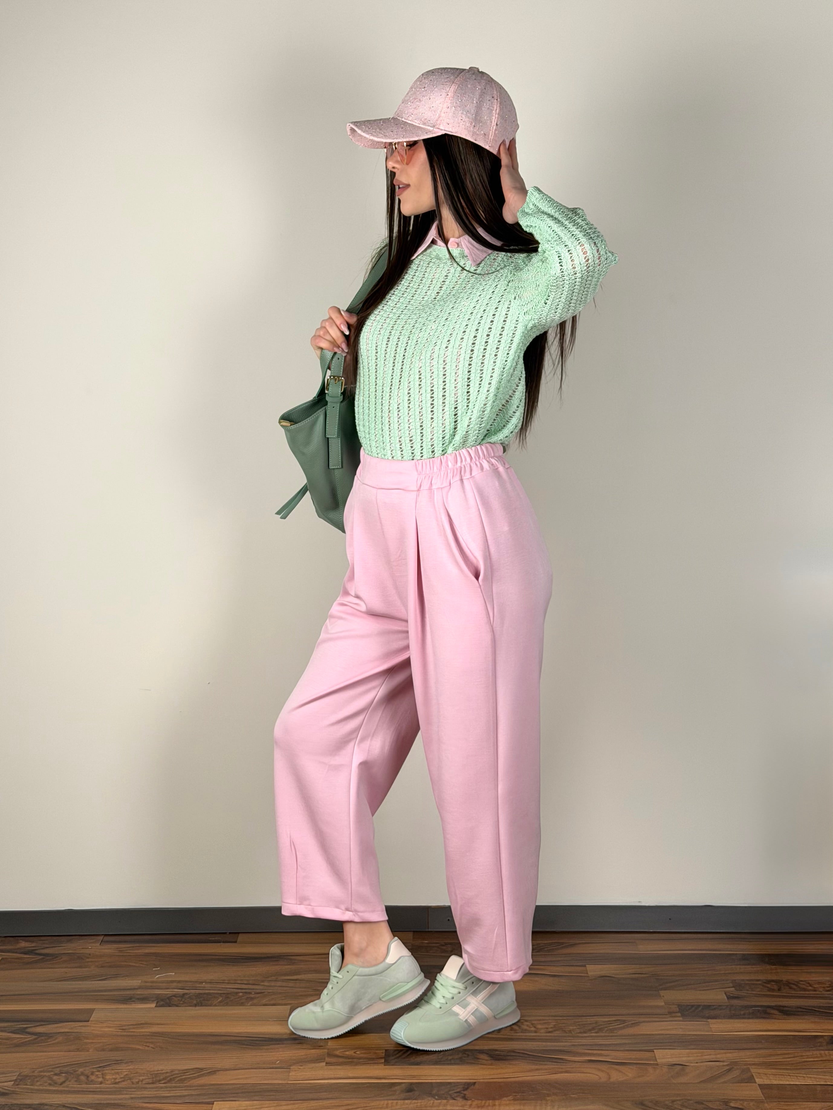 Pantalone Angelina rosa