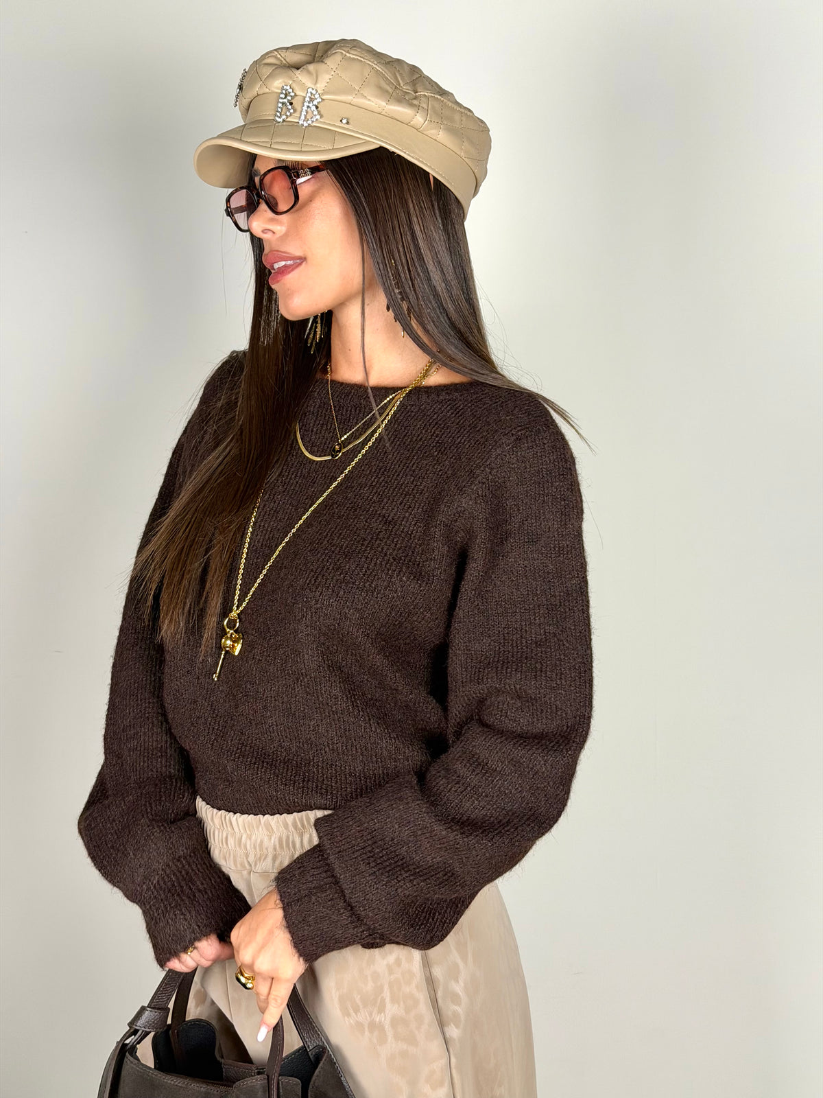 Maglia retro maculato moro