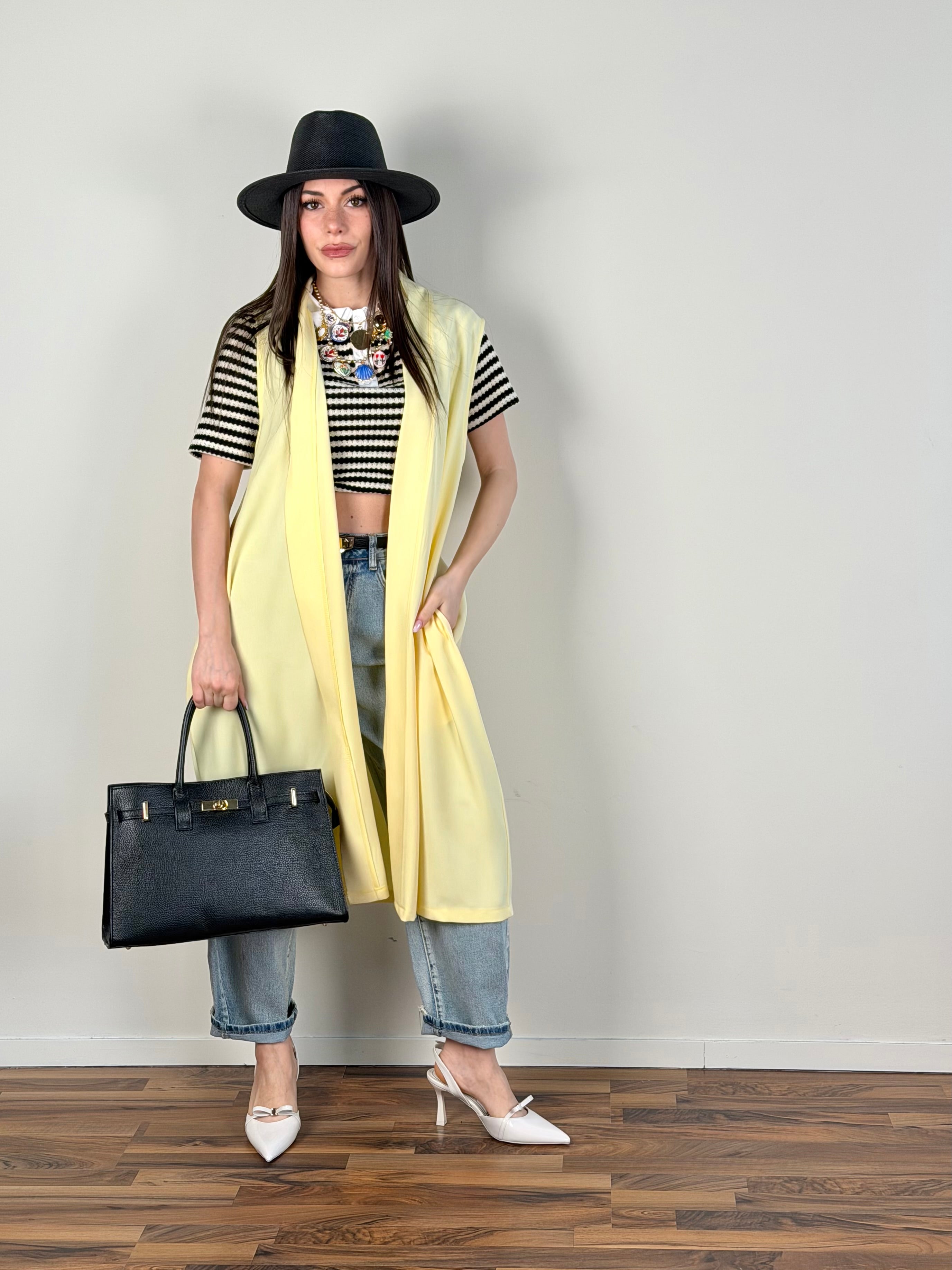 Cardigan Palermo giallo