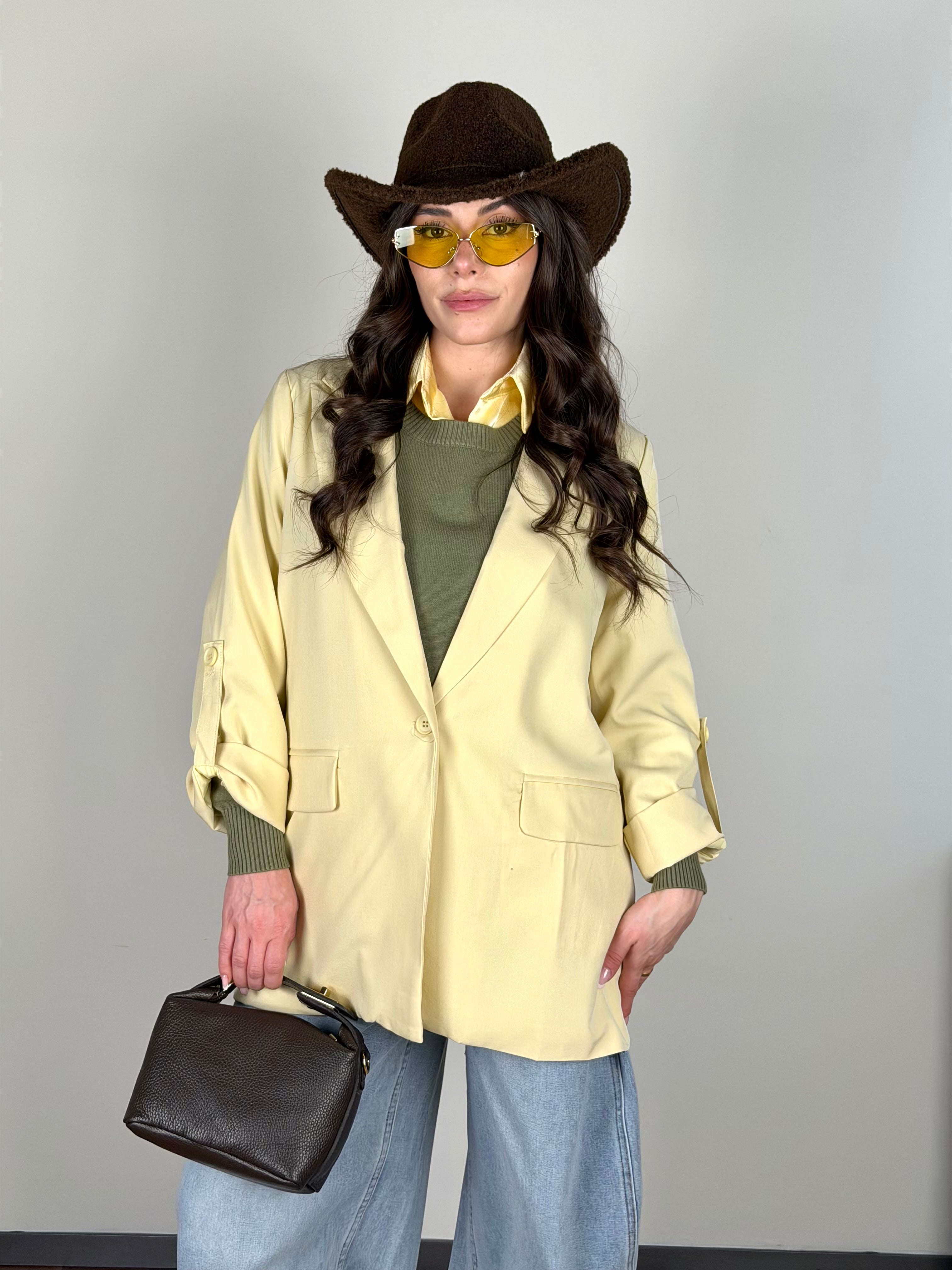 Giacca colors gialla