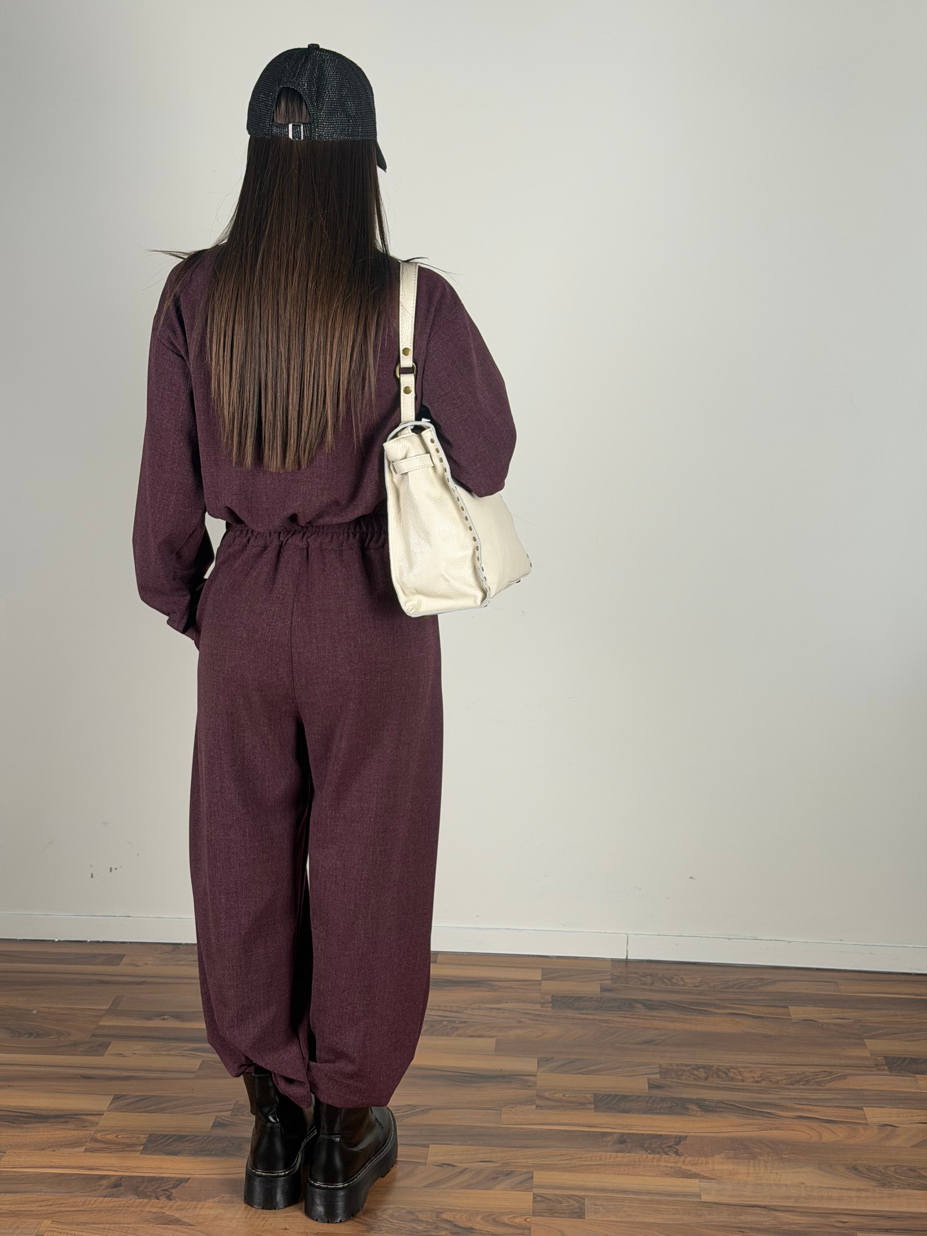Pantalone completo Trix bordeaux