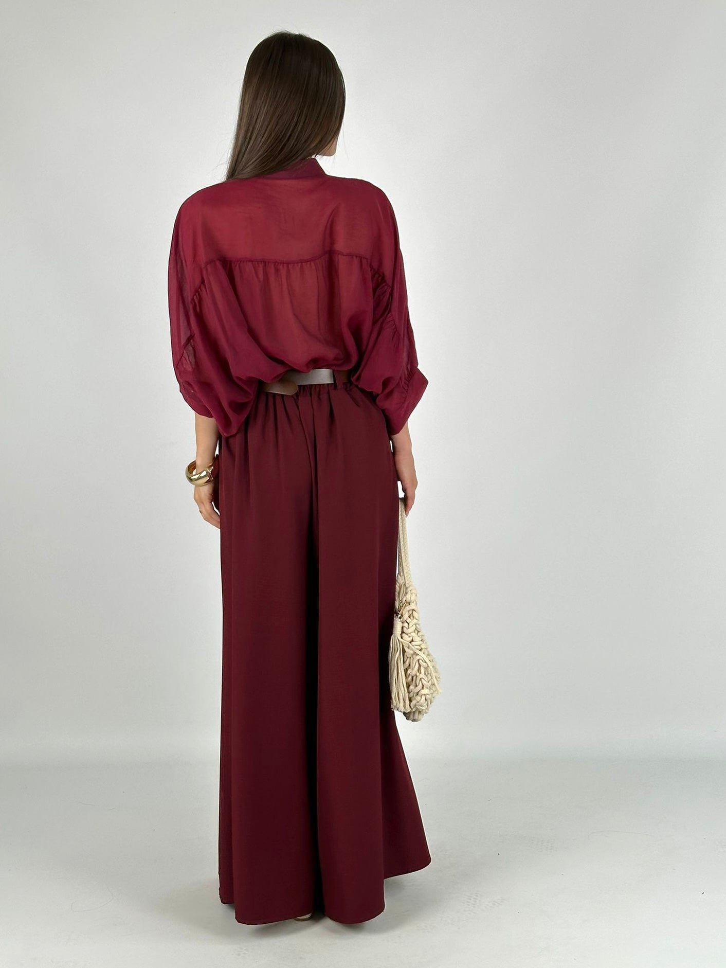 Pantalone Dorah bordeaux