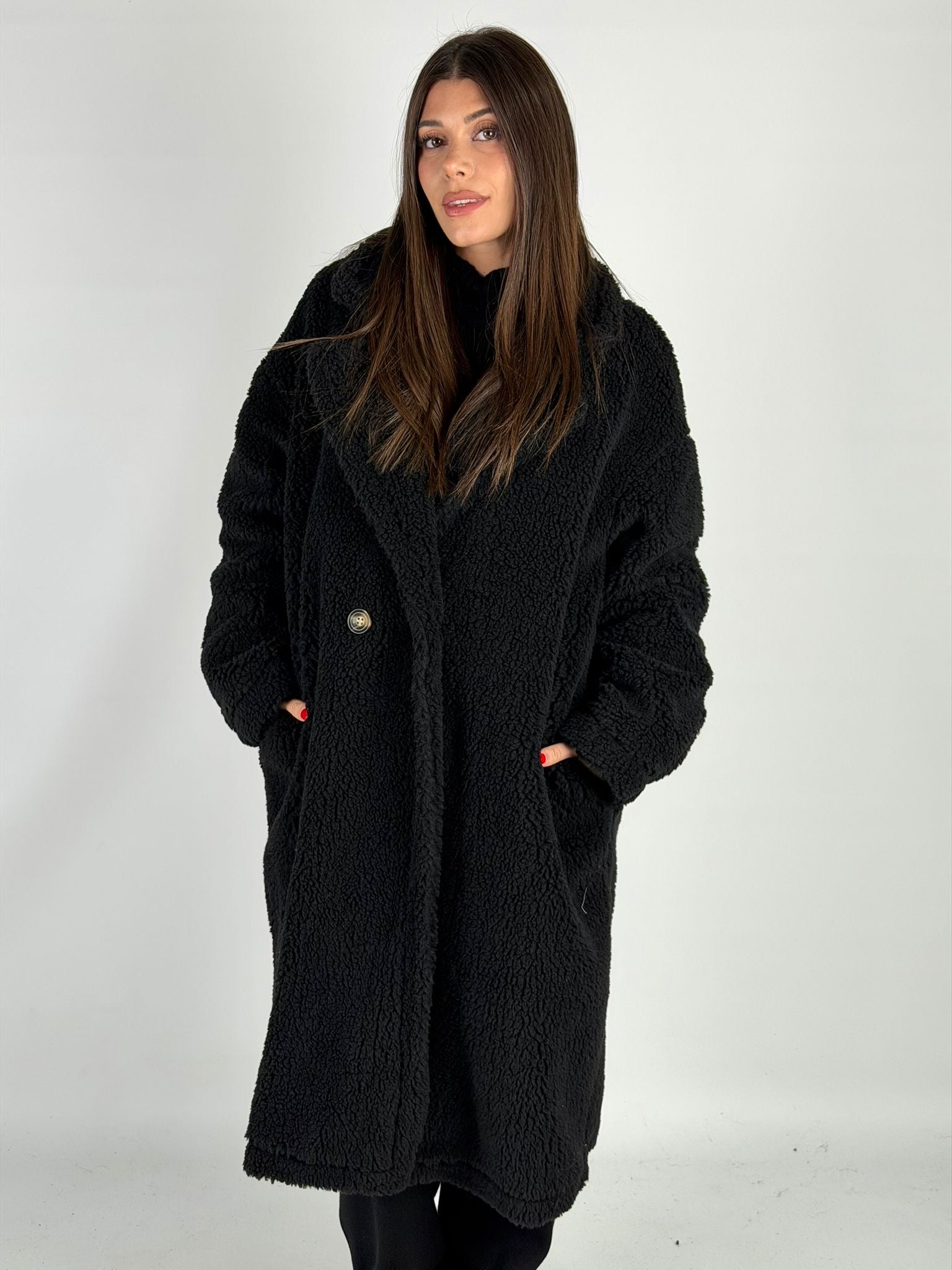 Teddy lungo Moira nero