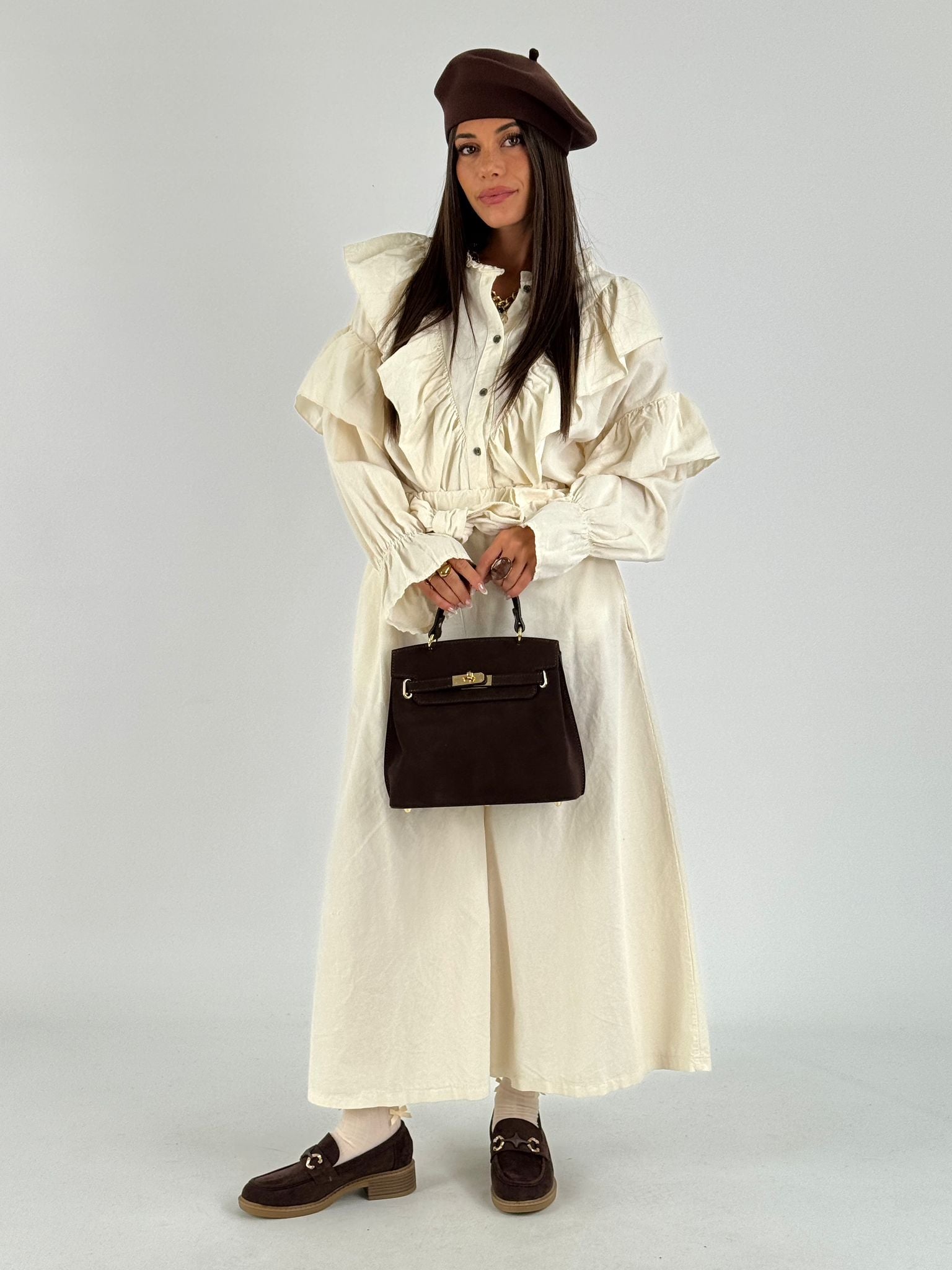 Pantalone valencia beige