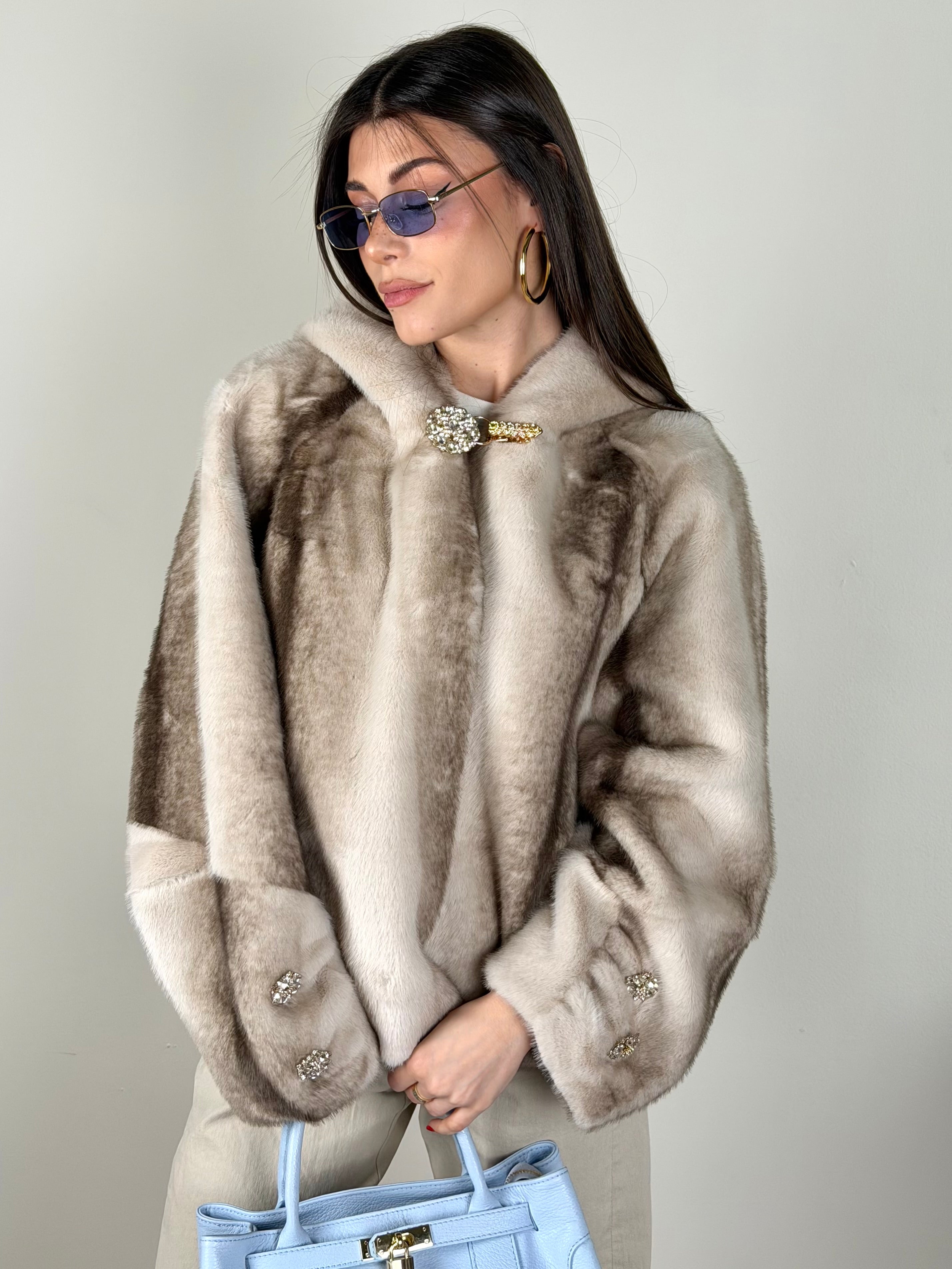 Pelliccia Evelin beige