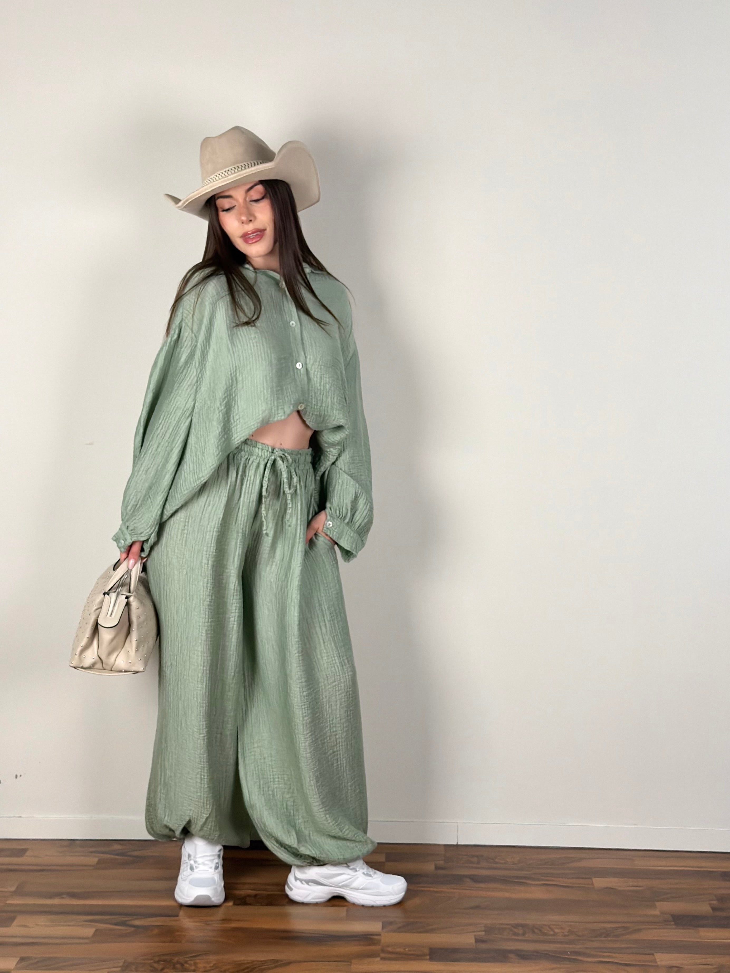 Pantalone completo Sweet verde