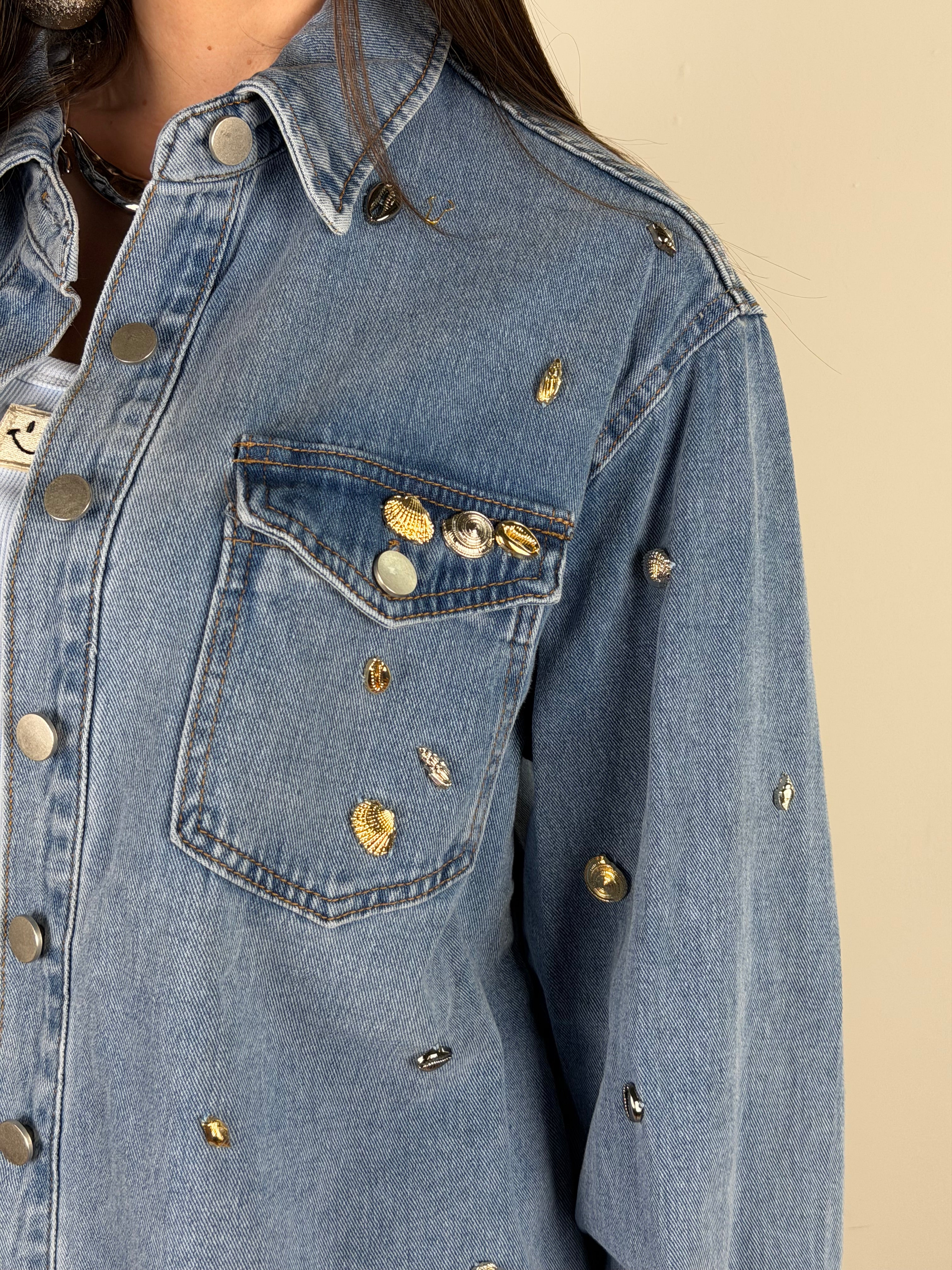 Camicia di jeans conchiglia