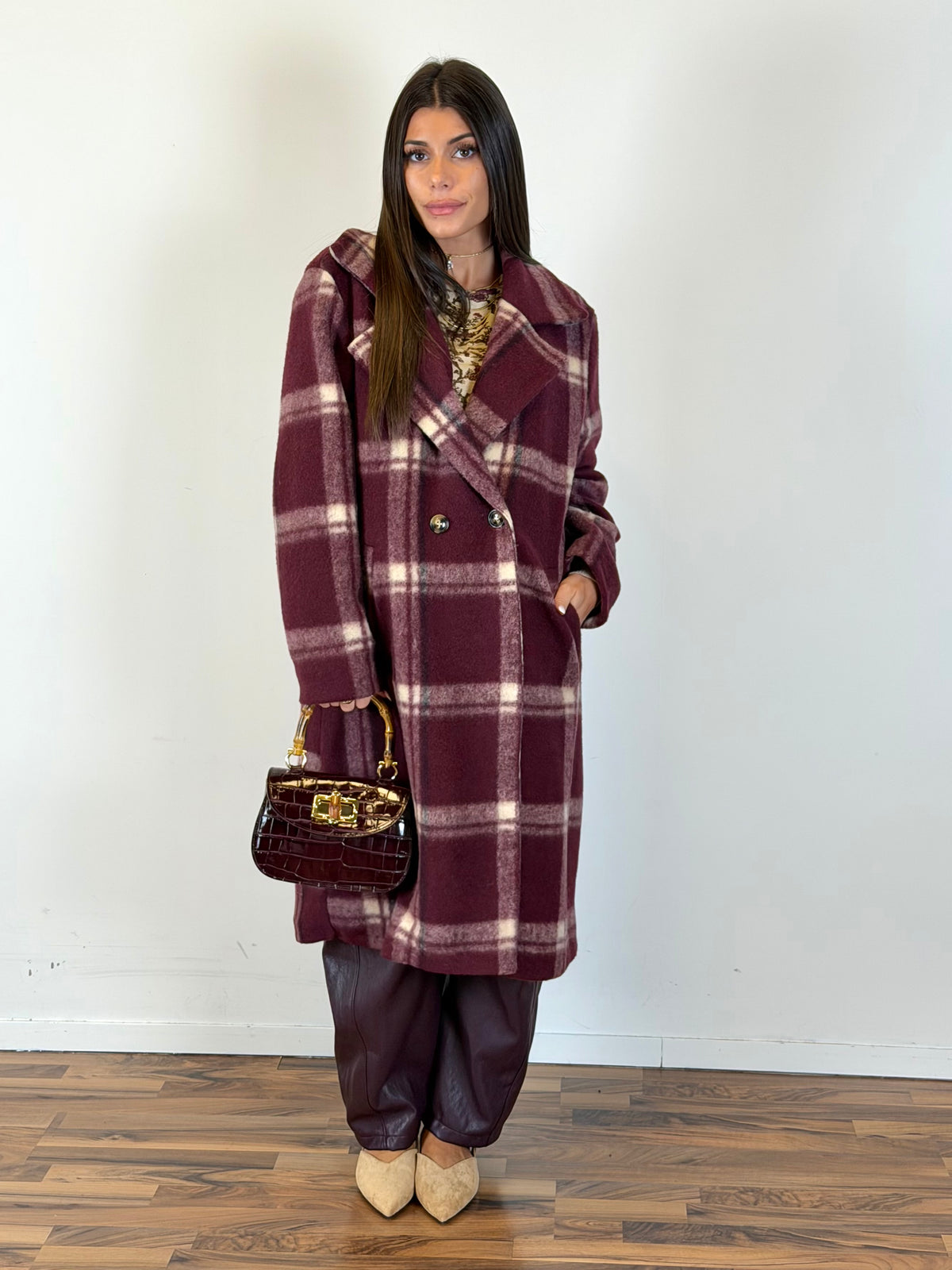 Cappotto Eloise bordeaux