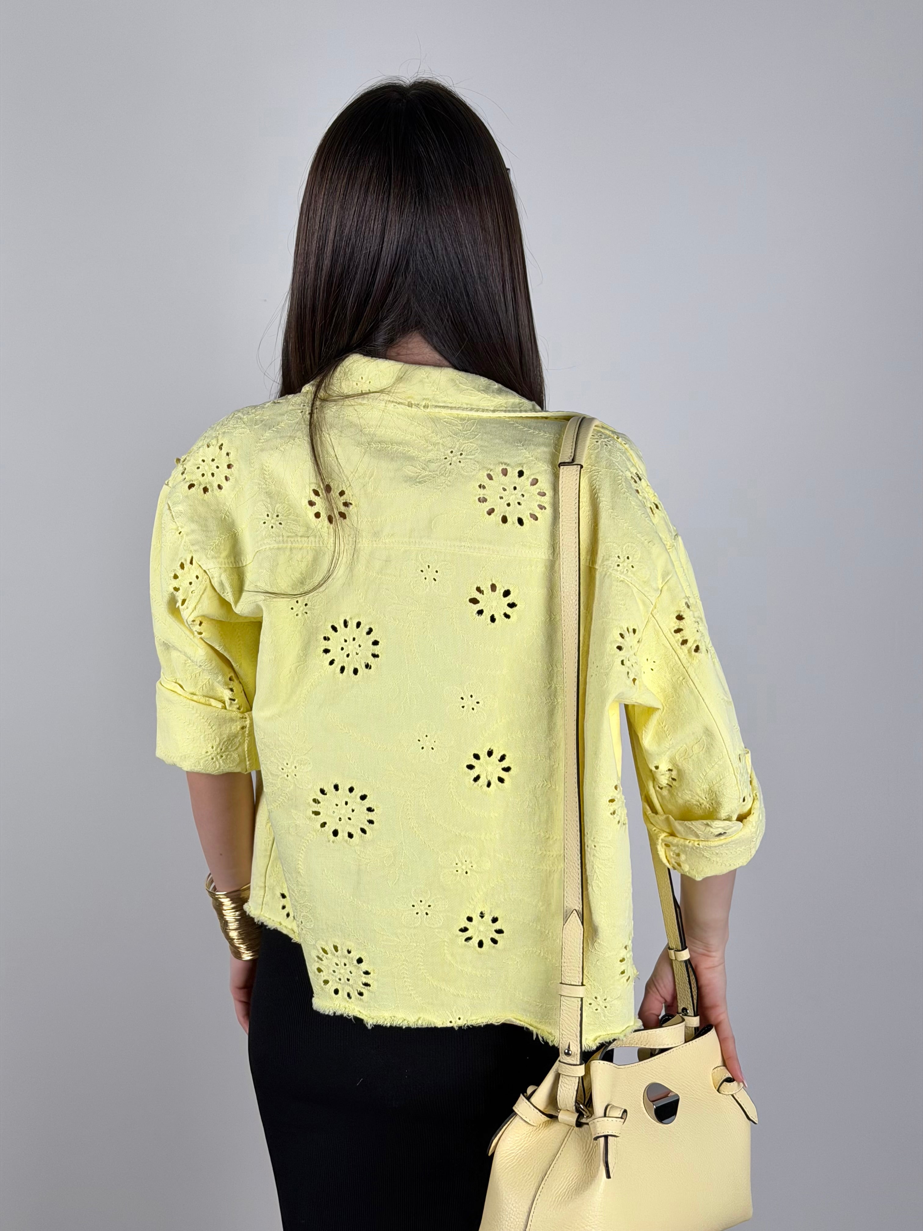 Giubbino jeans Carly giallo