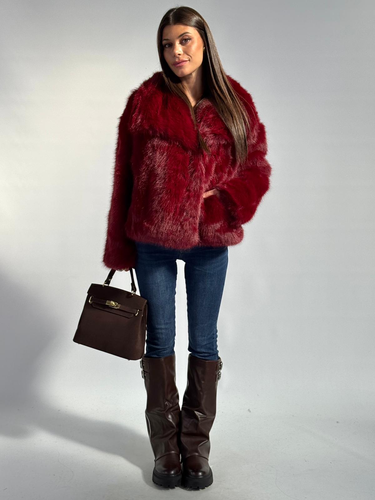 Pelliccia Gemma bordeaux