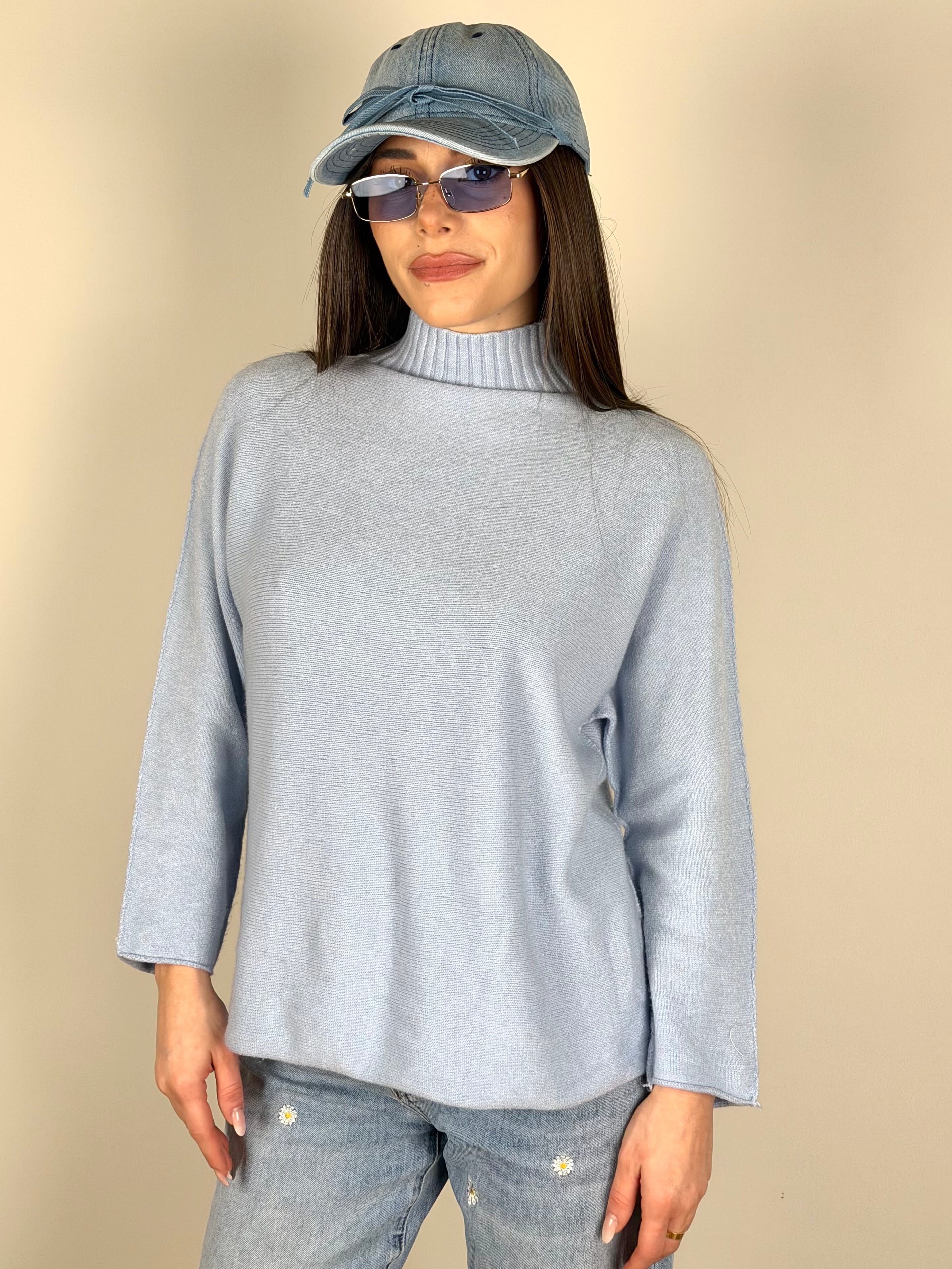 Maglia Margherita celeste