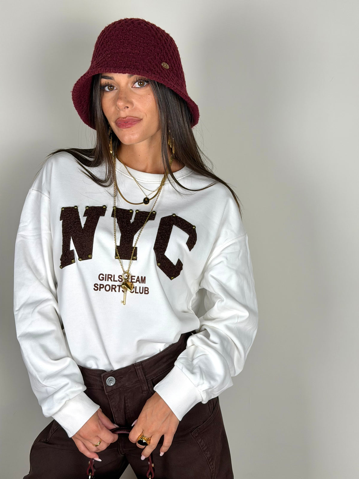 Felpa NYC moro