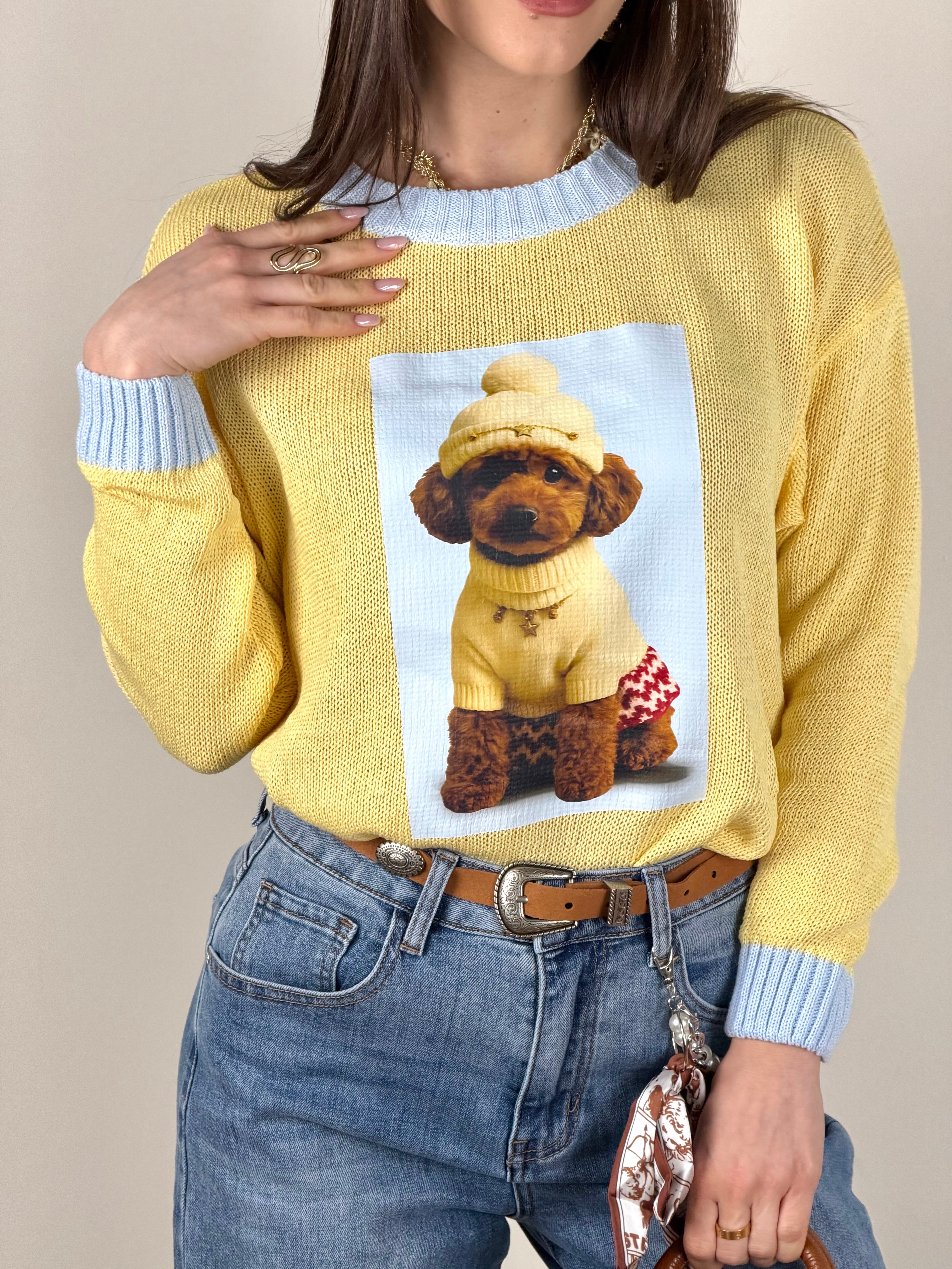 Maglia Barboncino gialla