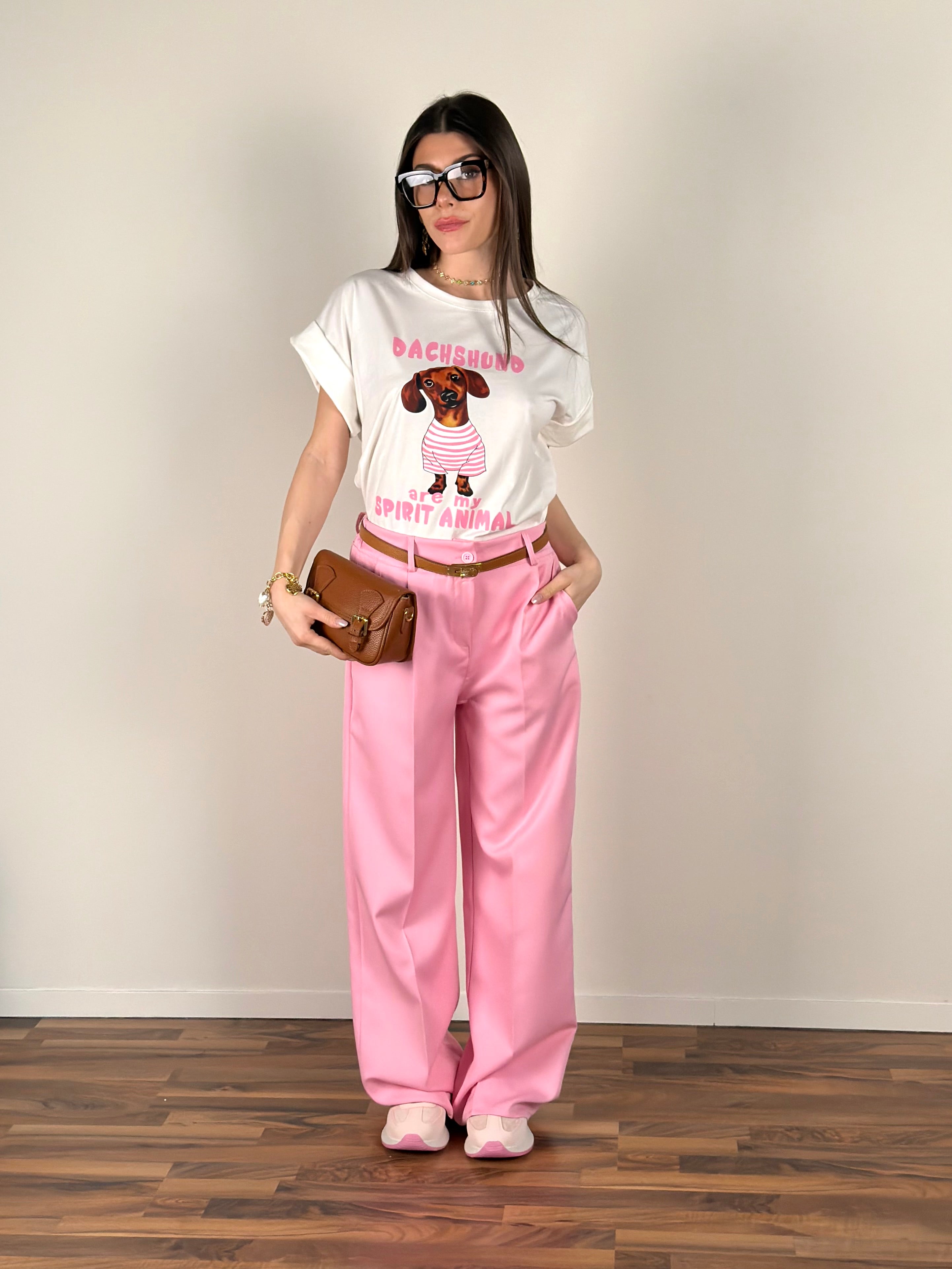 Pantalone everyday rosa