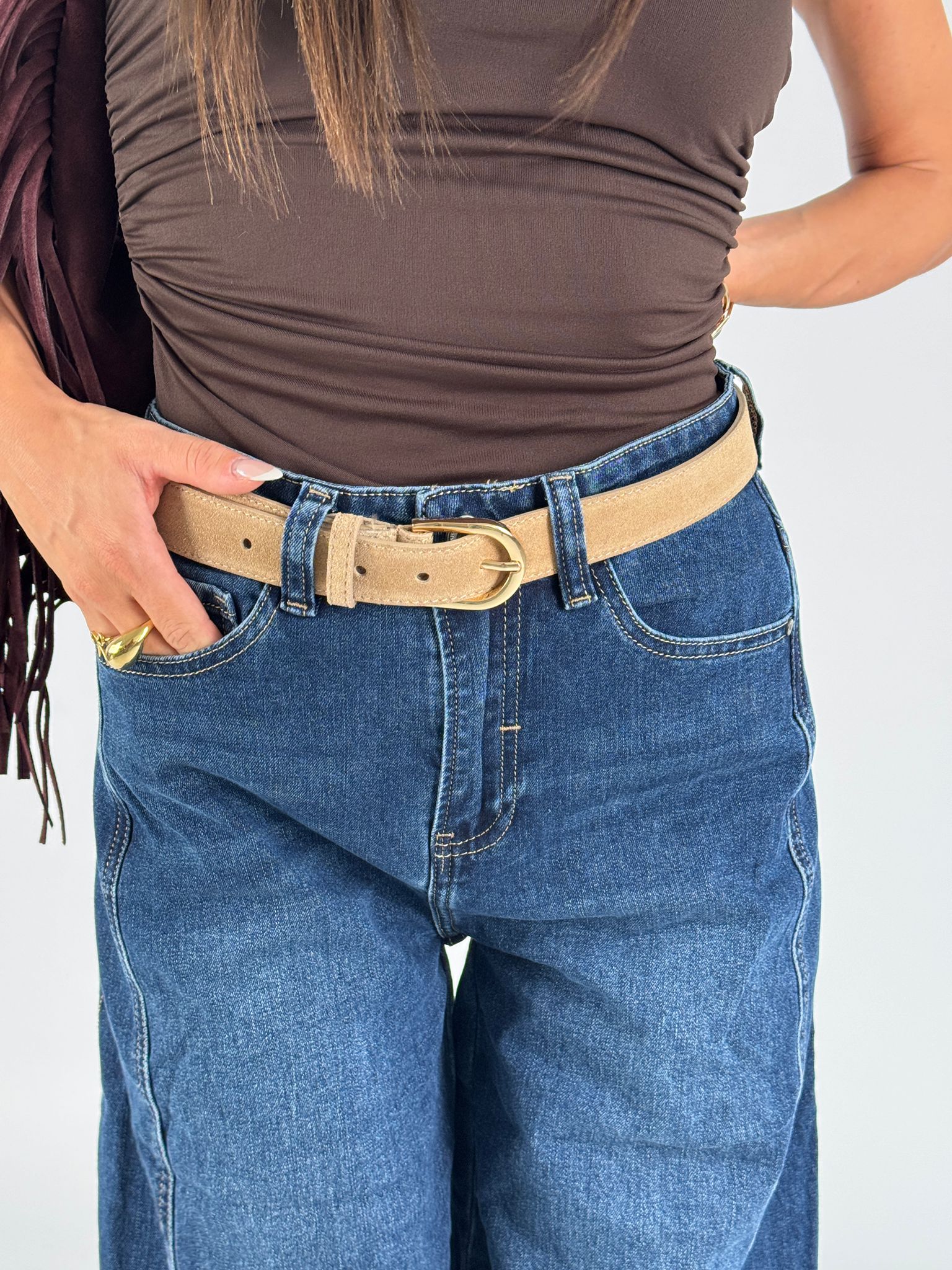 Cintura Louise scamosciata